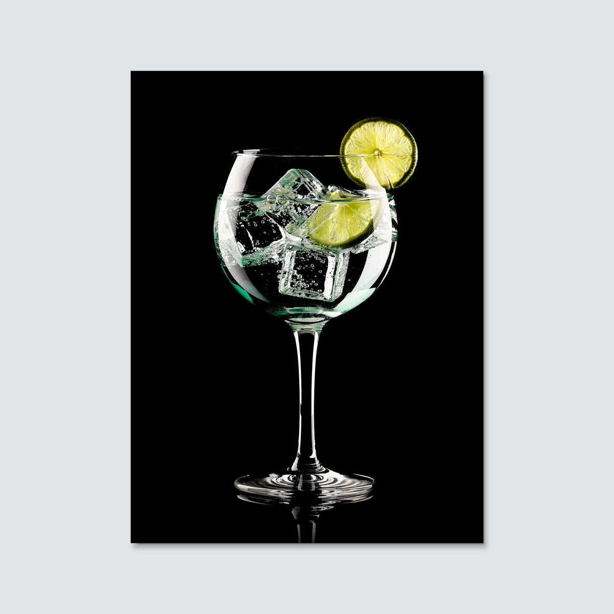Tableau Gin Tonic | en Métal Format A3