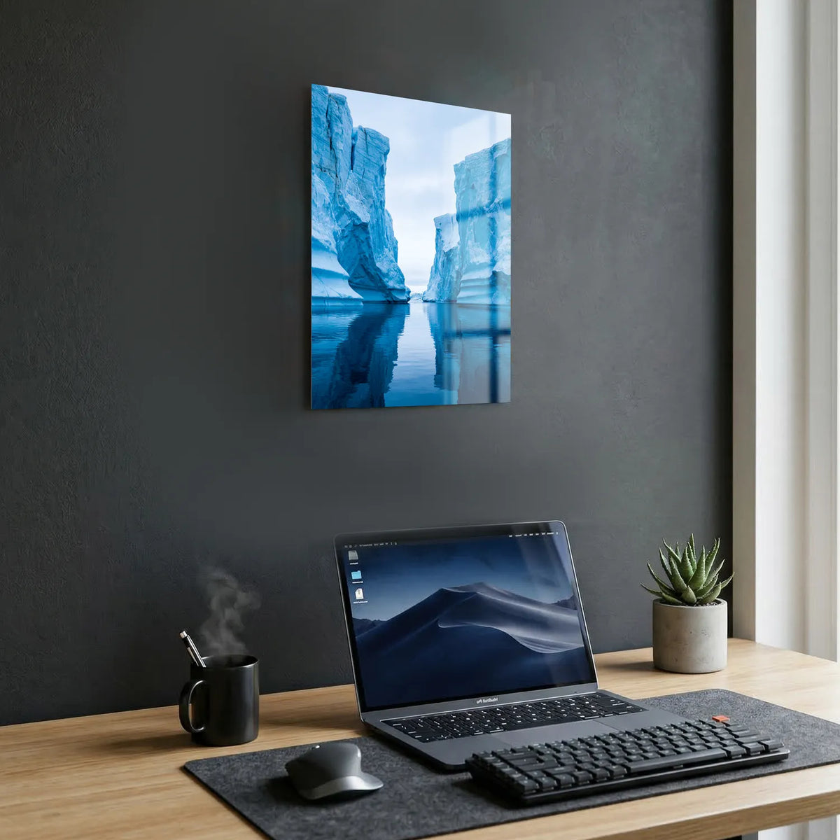 Tableau Glacier | en Métal Format A3