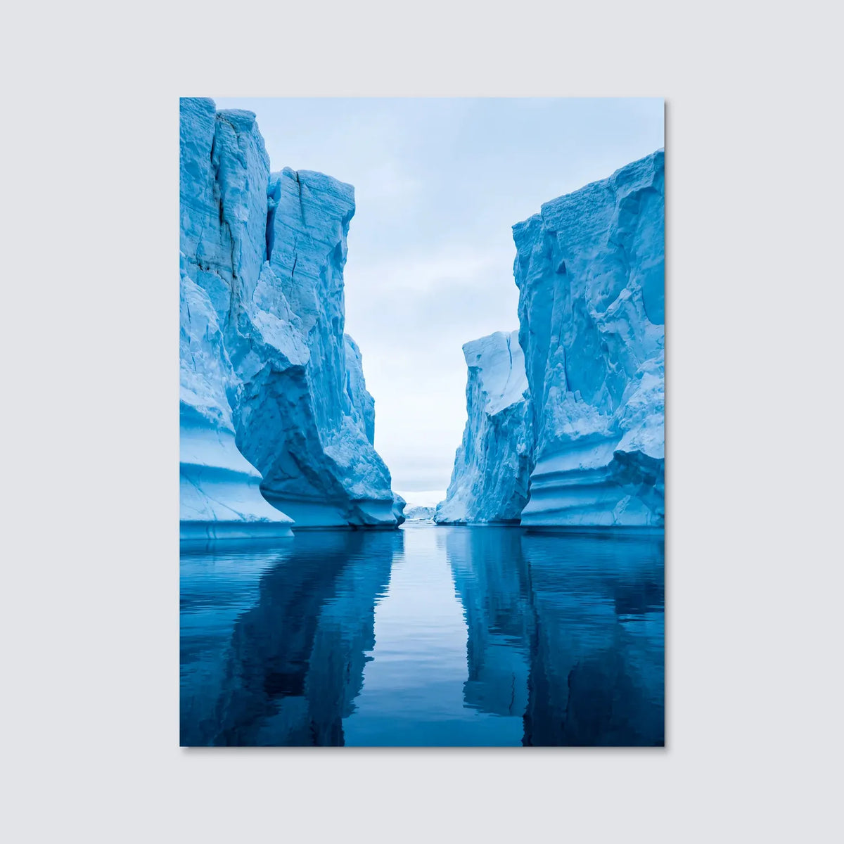 Tableau Glacier | en Métal Format A3