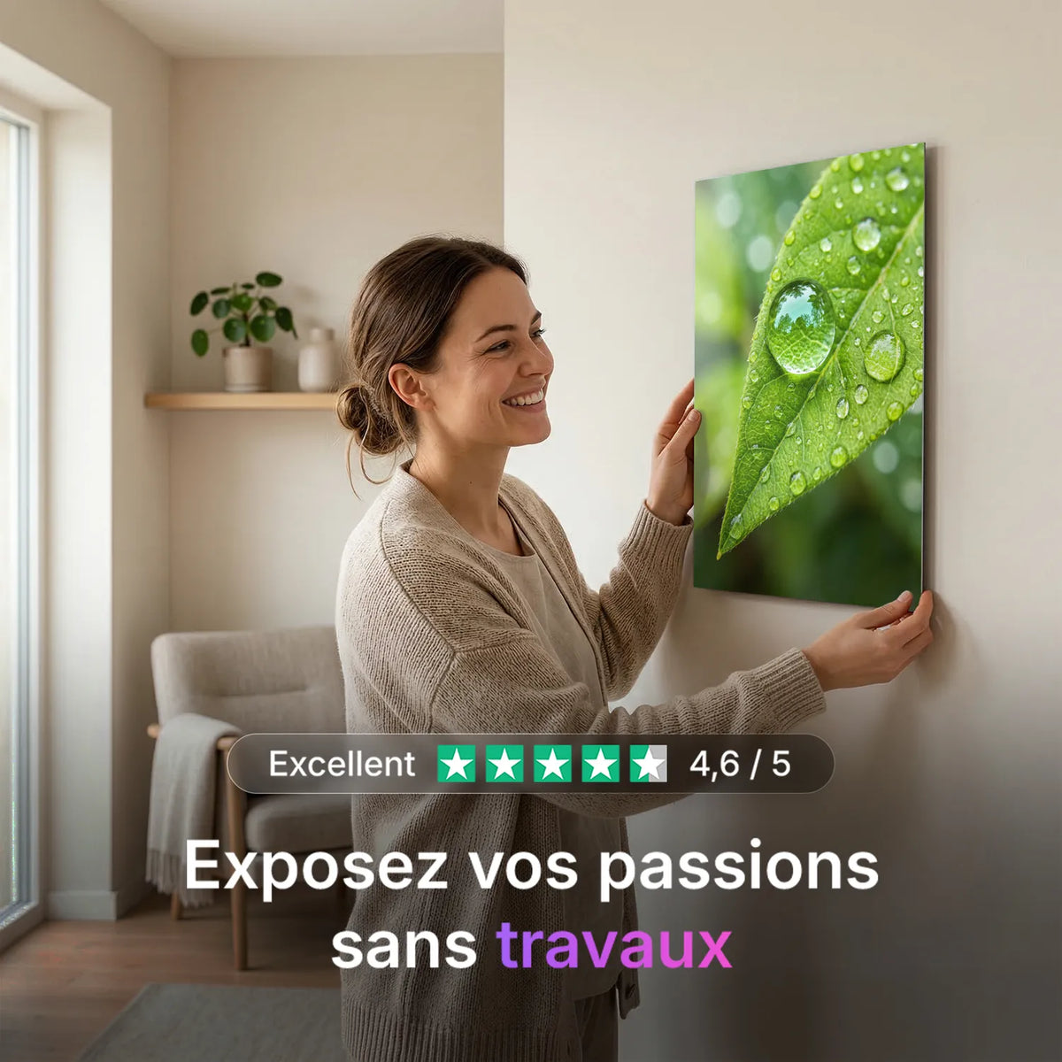 Tableau Pureté | en Métal Format A3