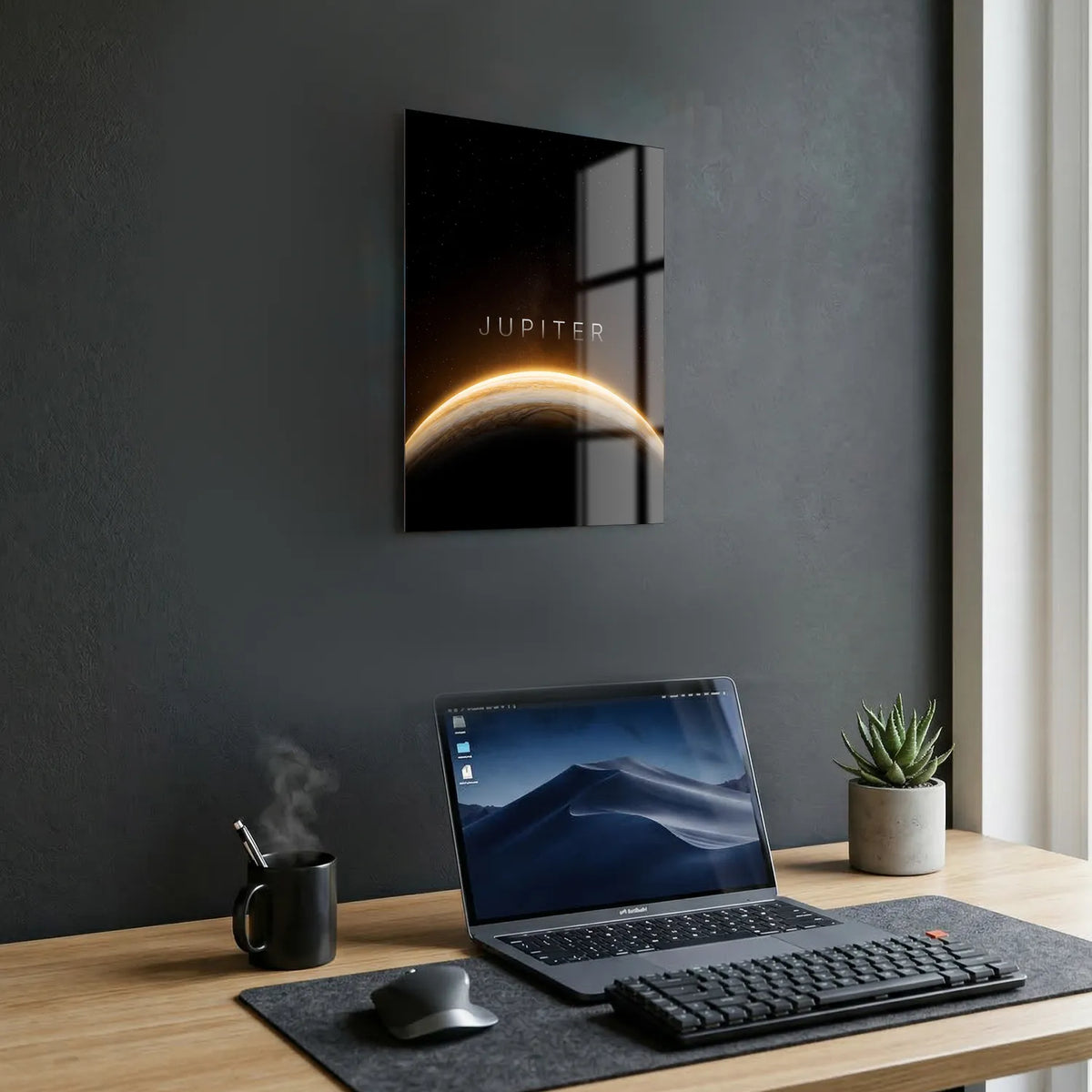 Tableau Jupiter Horizon | en Métal Format A3
