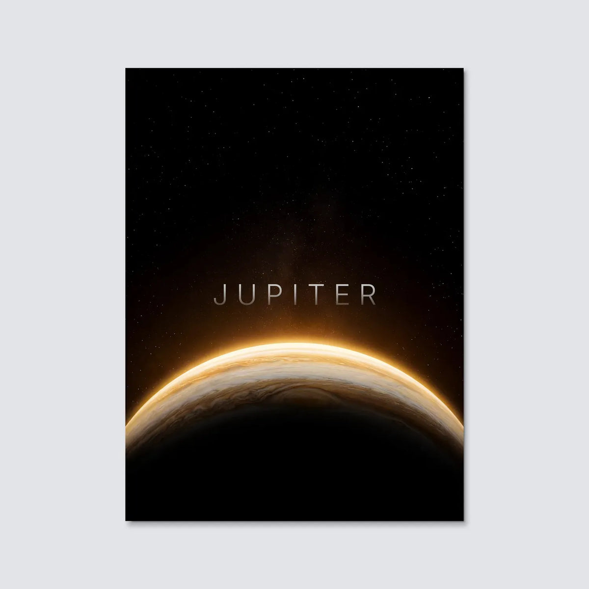 Tableau Jupiter Horizon | en Métal Format A3