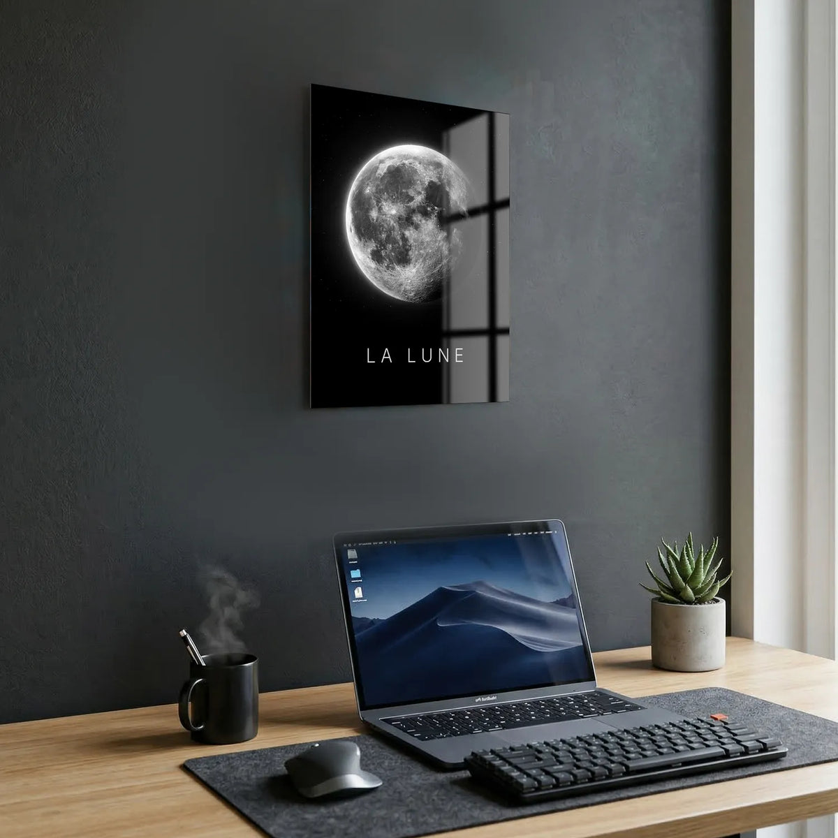 Tableau La Lune | en Métal Format A3