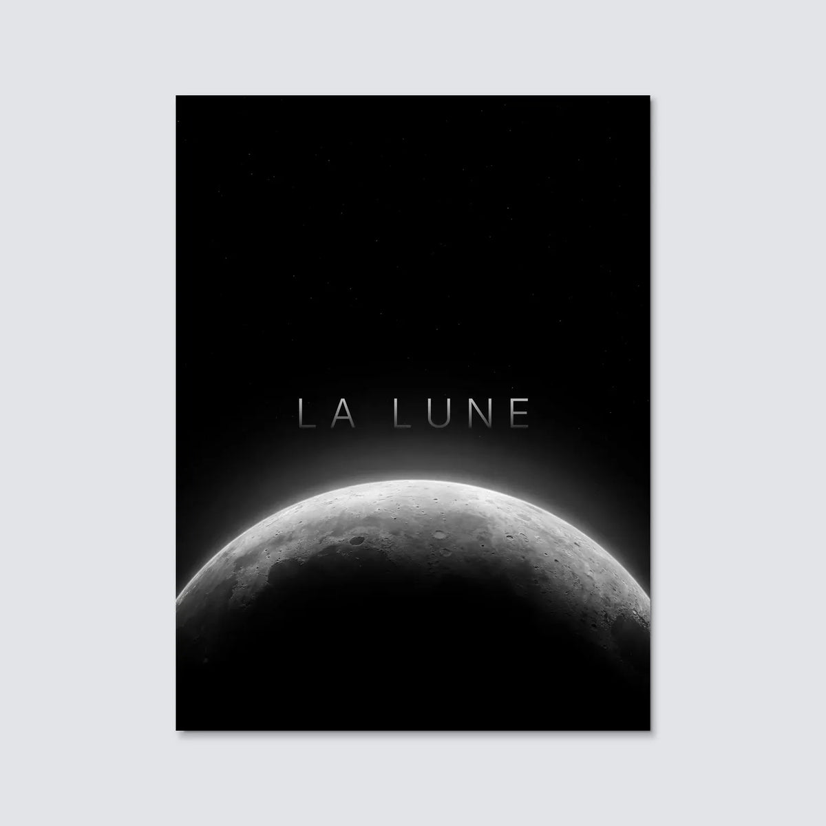 Tableau La Lune Horizon | en Métal Format A3