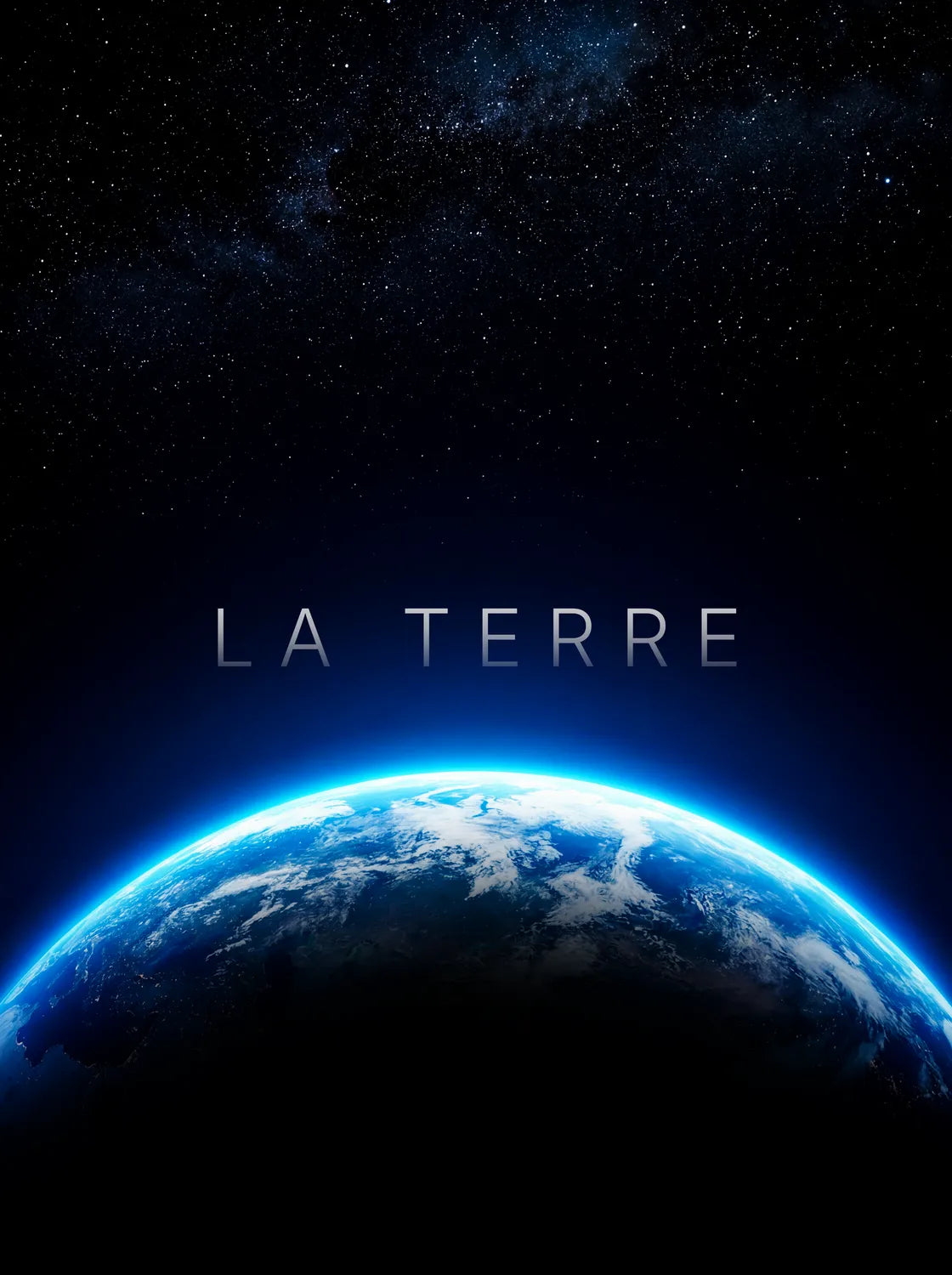 Tableau La Terre Horizon | en Métal Format A3