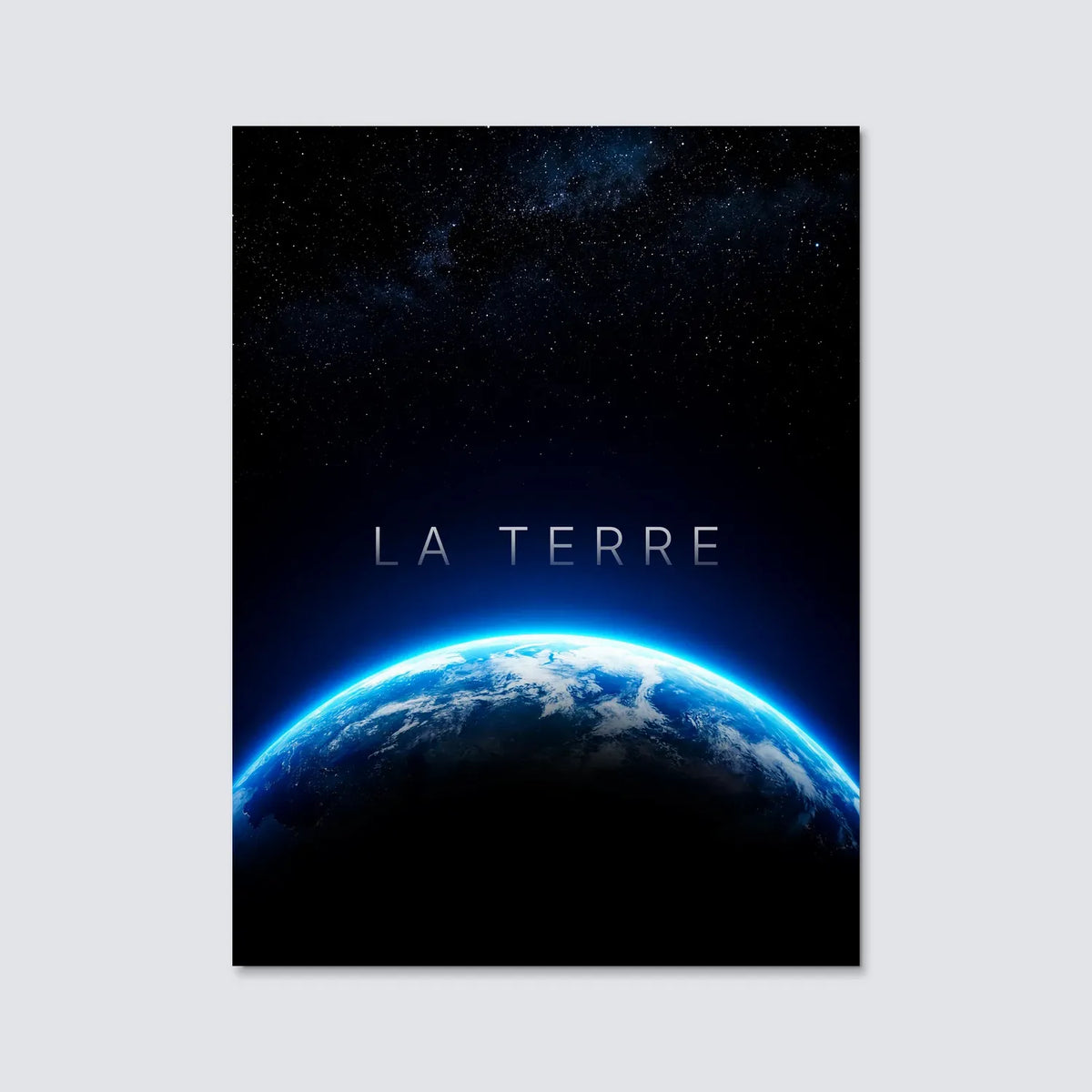 Tableau La Terre Horizon | en Métal Format A3
