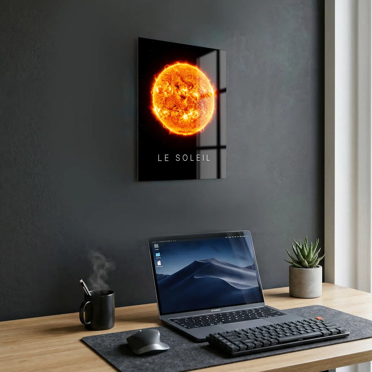 Tableau Le Soleil | en Métal Format A3