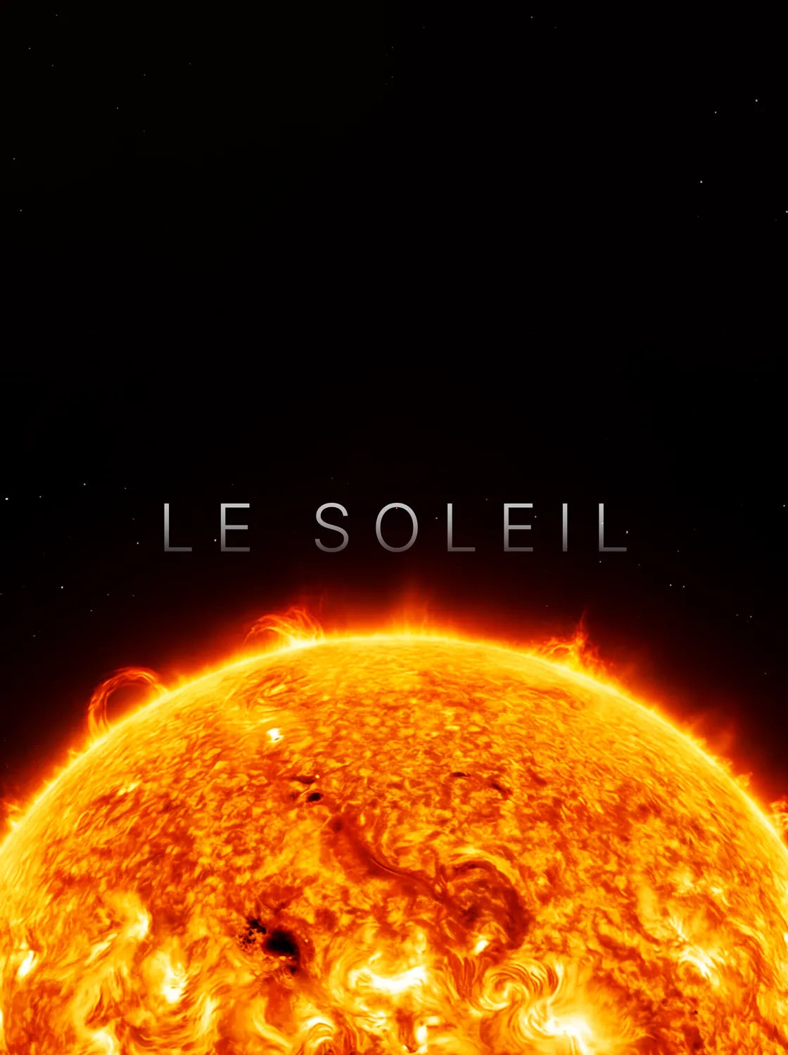 Tableau Le Soleil Horizon | en Métal Format A3