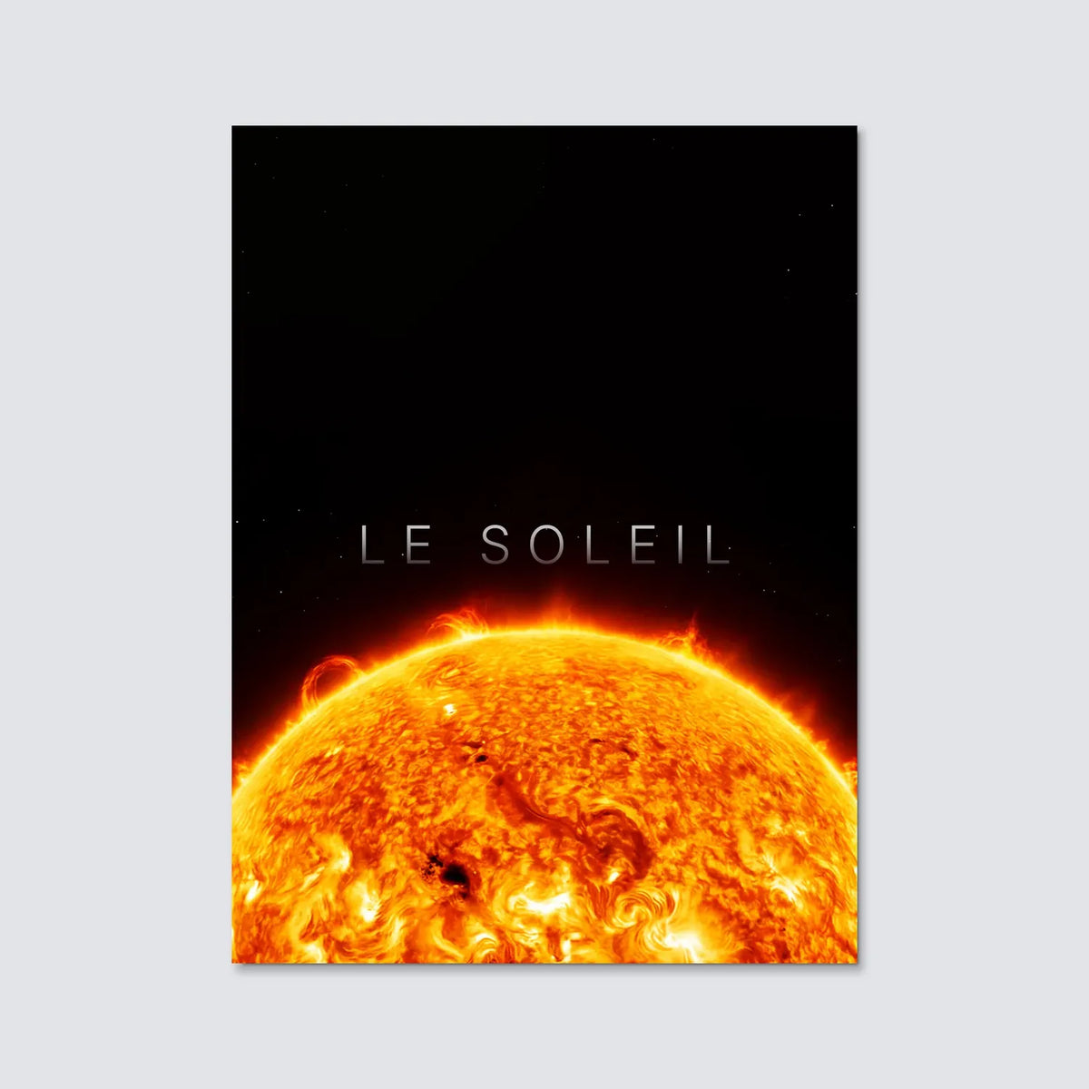 Tableau Le Soleil Horizon | en Métal Format A3