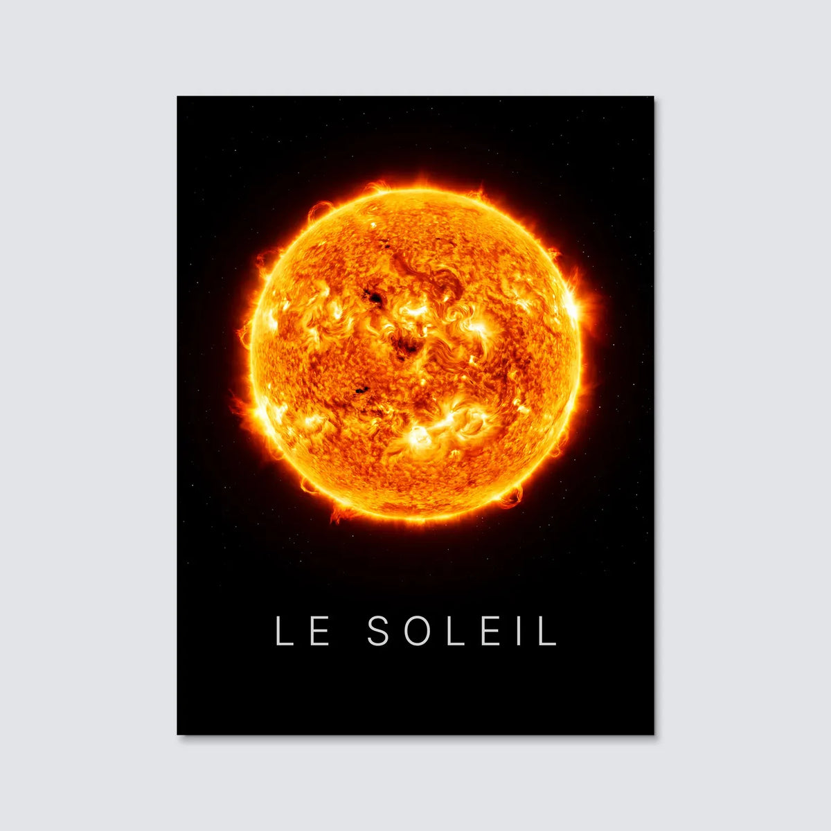 Tableau Le Soleil | en Métal Format A3