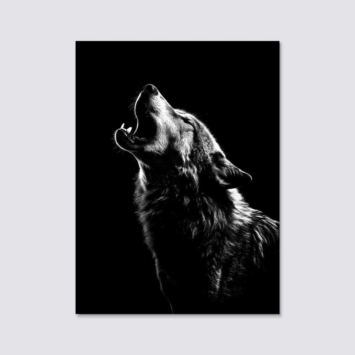 Tableau Hurlement du Loup | en Métal Format A3