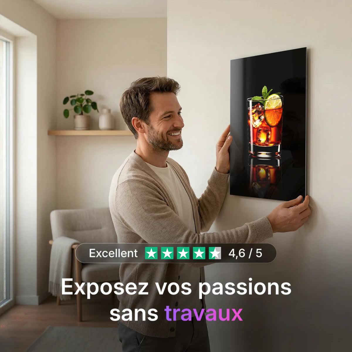 Tableau Mai Tai | en Métal Format A3