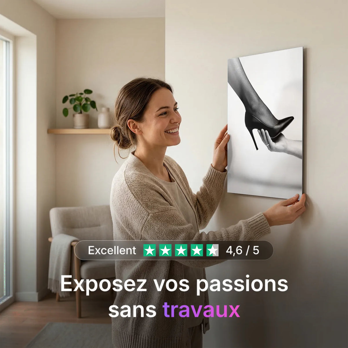 Tableau Dominatrice | en Métal Format A3