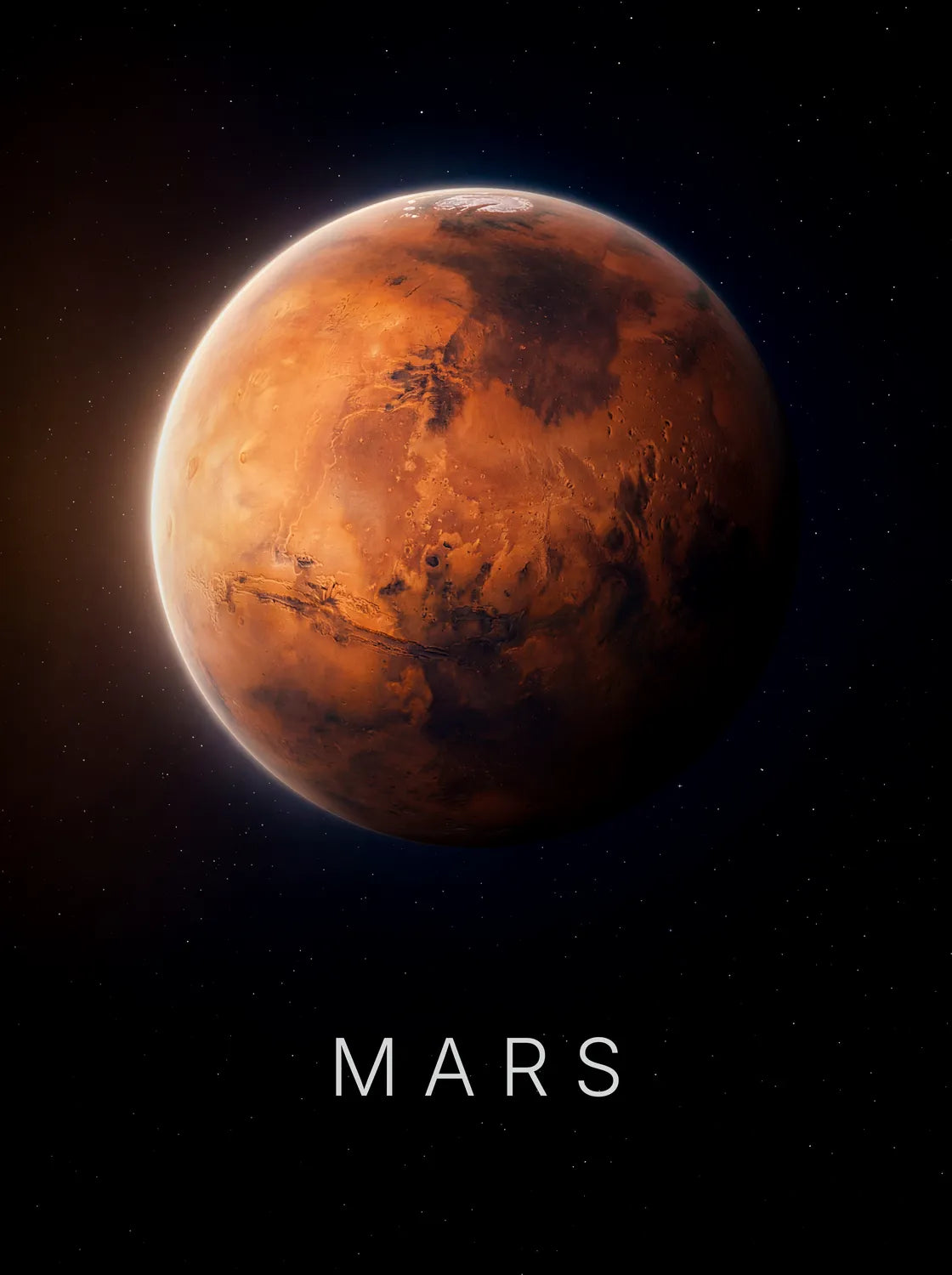Tableau Mars | en Métal Format A3