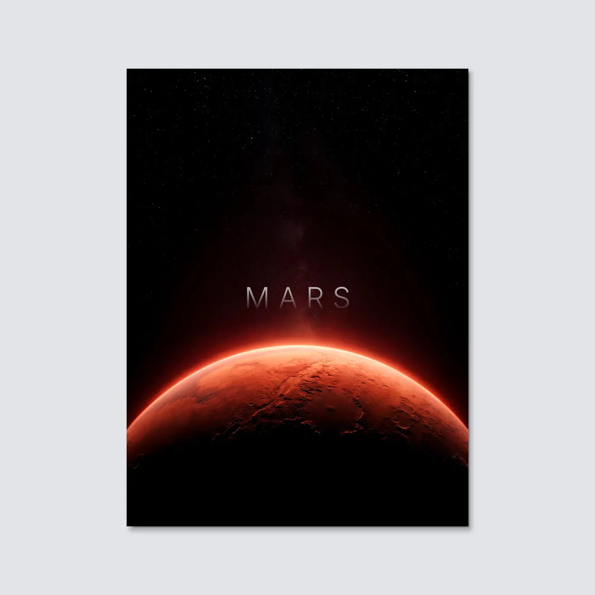 Tableau Mars Horizon | en Métal Format A3