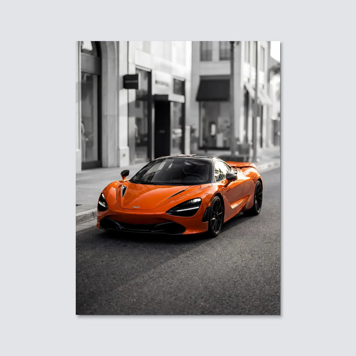 Tableau McLaren 720S — Haussmannien | en Métal Format A3