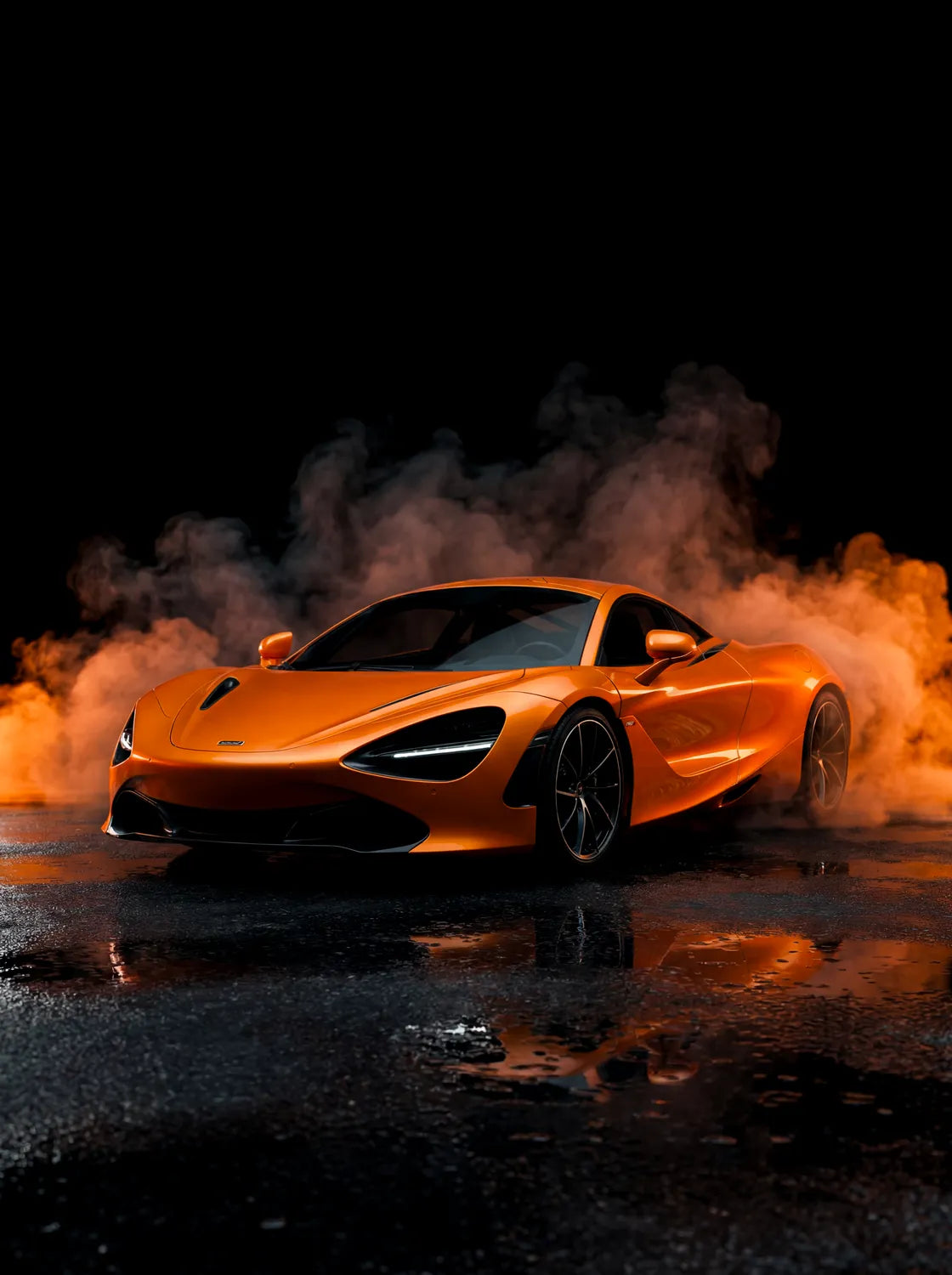 Tableau McLaren 720S — Néon | en Métal Format A3