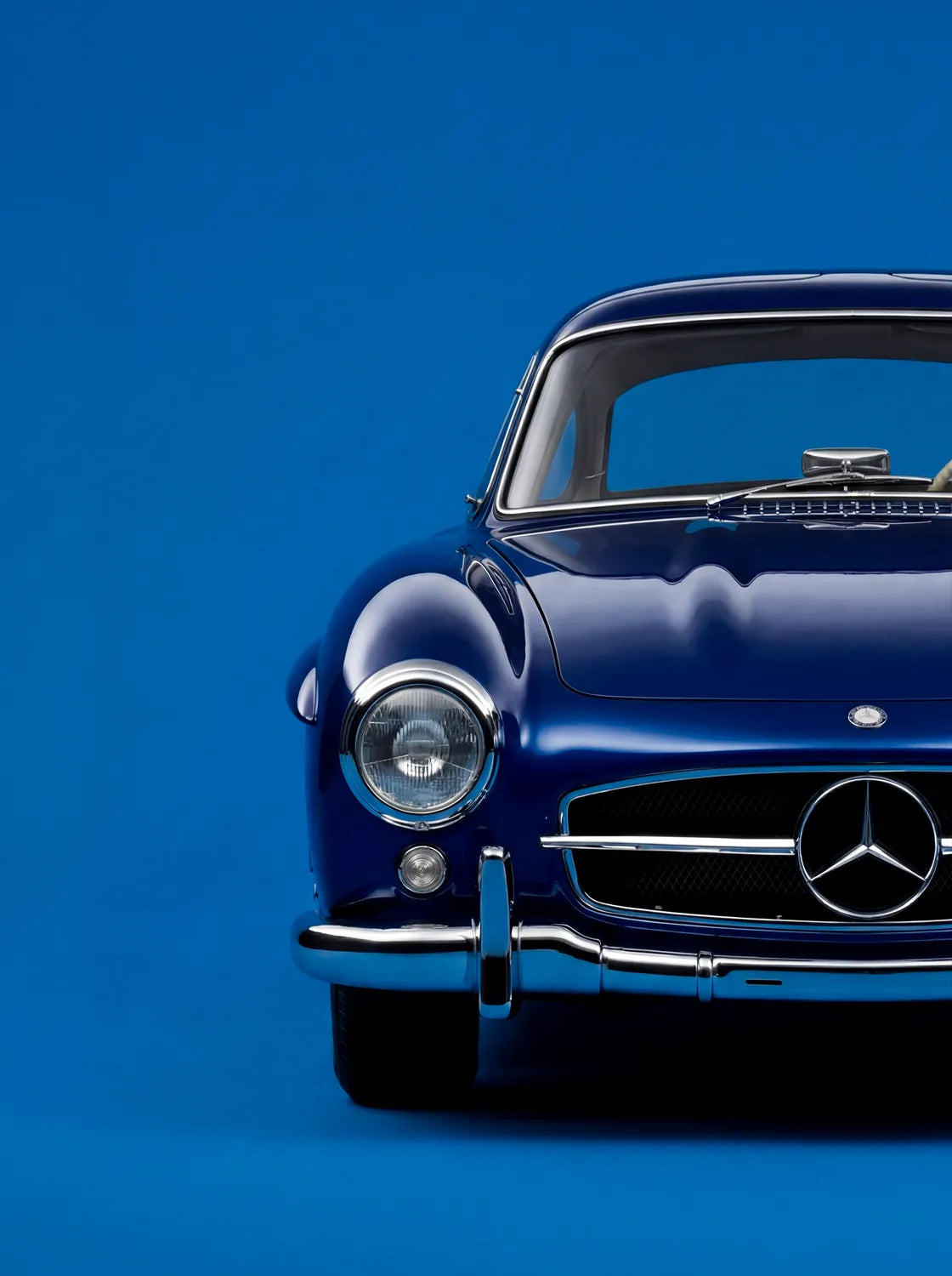 Tableau Mercedes Benz 300 SL Gullwing — Signature | en Métal Format A3