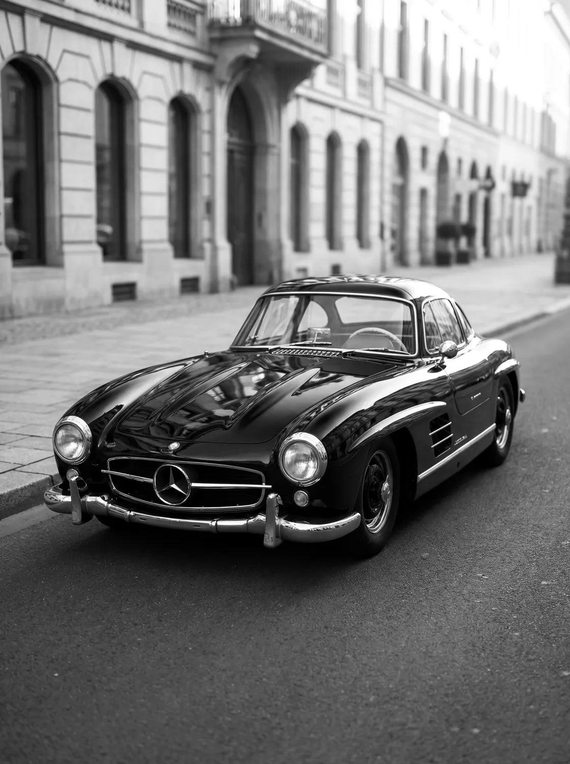 Tableau Mercedes Benz 300 SL Gullwing — Haussmannien | en Métal Format A3