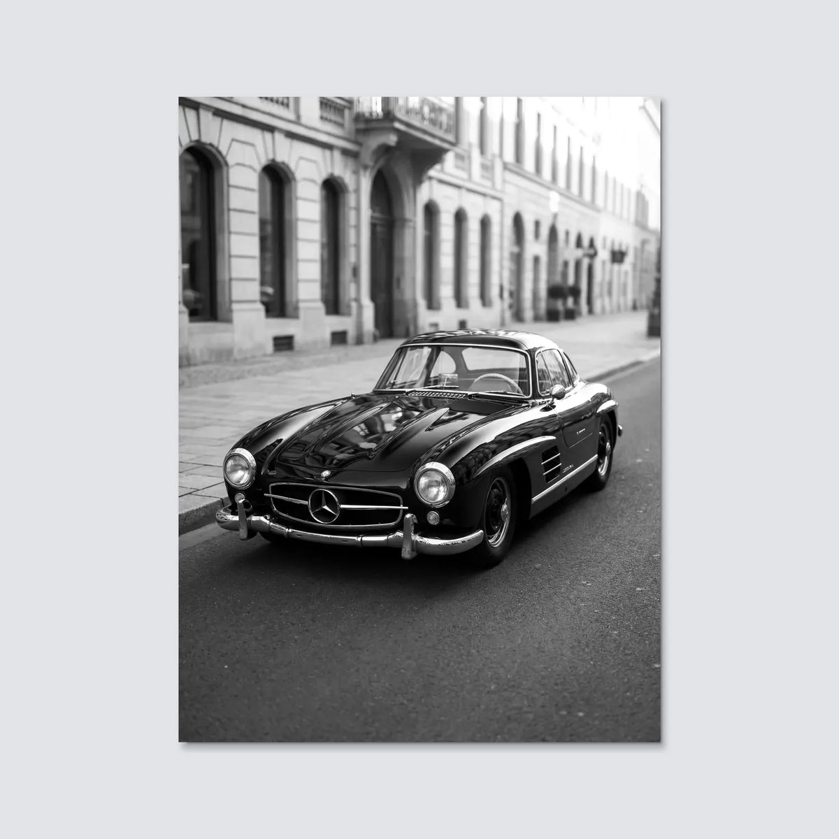 Tableau Mercedes Benz 300 SL Gullwing — Haussmannien | en Métal Format A3