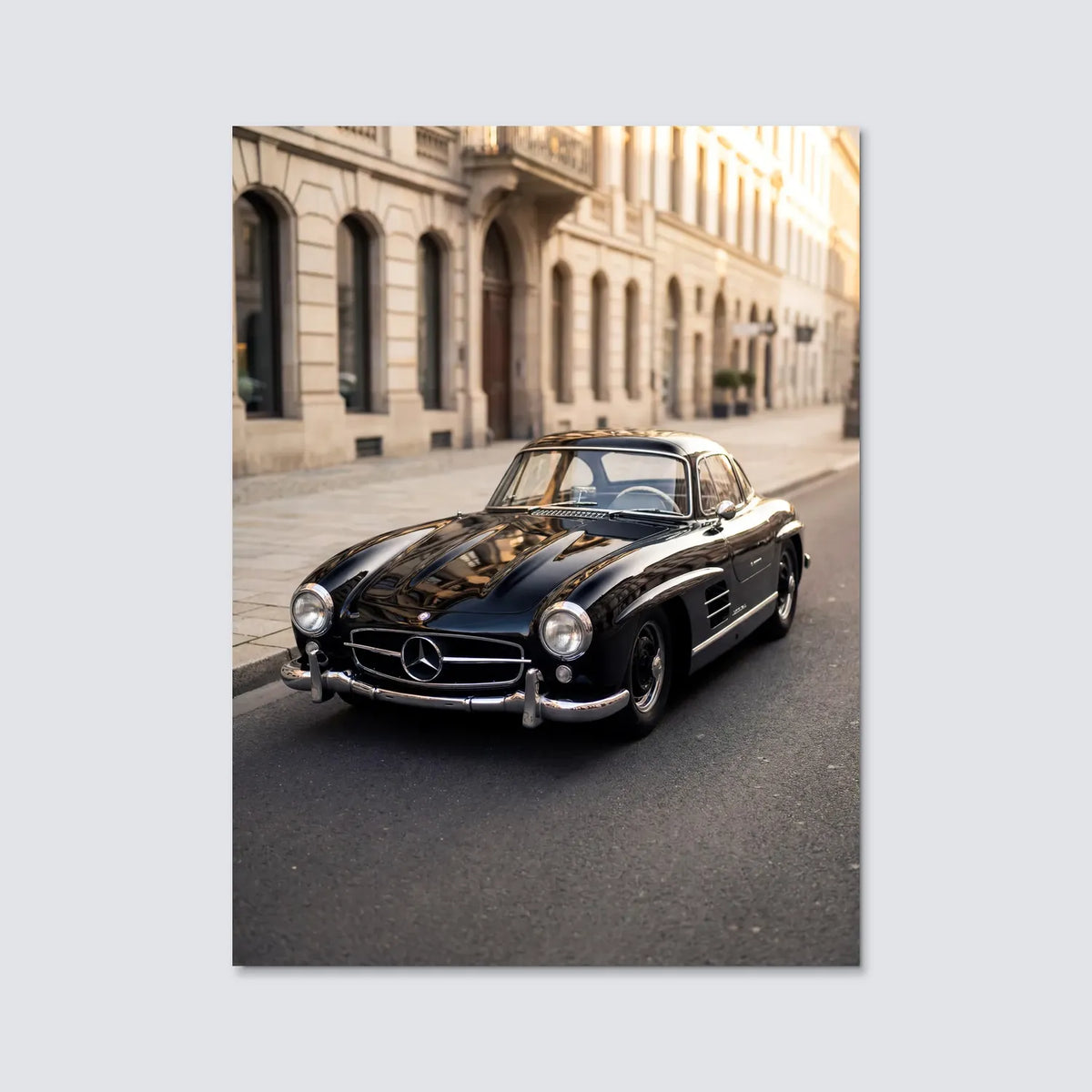 Tableau Mercedes Benz 300 SL Gullwing — Haussmannien | en Métal Format A3