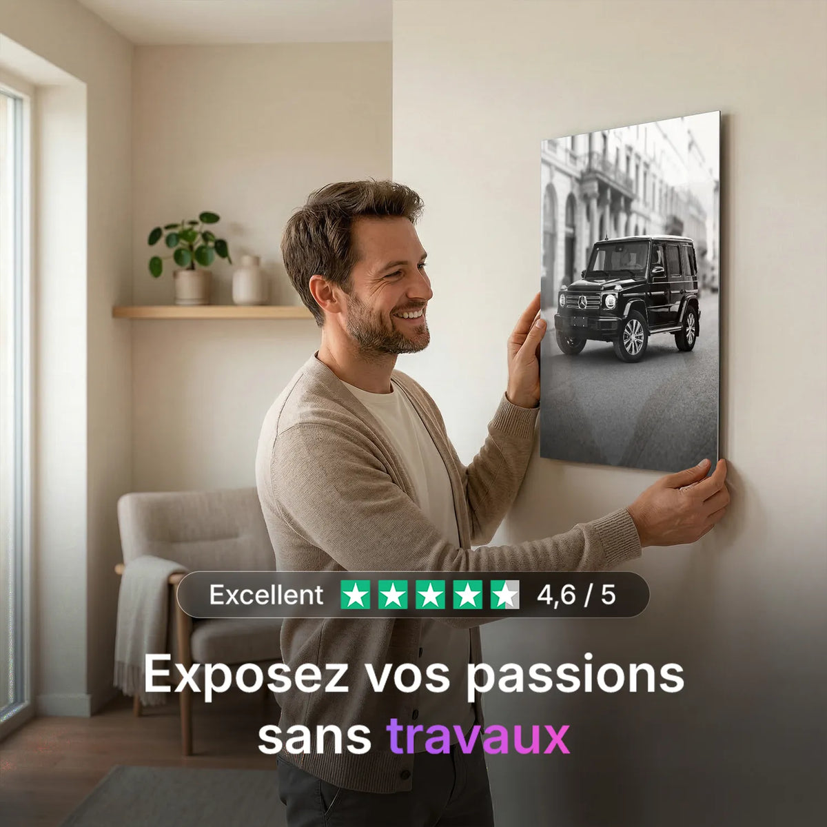 Tableau Mercedes classe G — Haussmannien | en Métal Format A3
