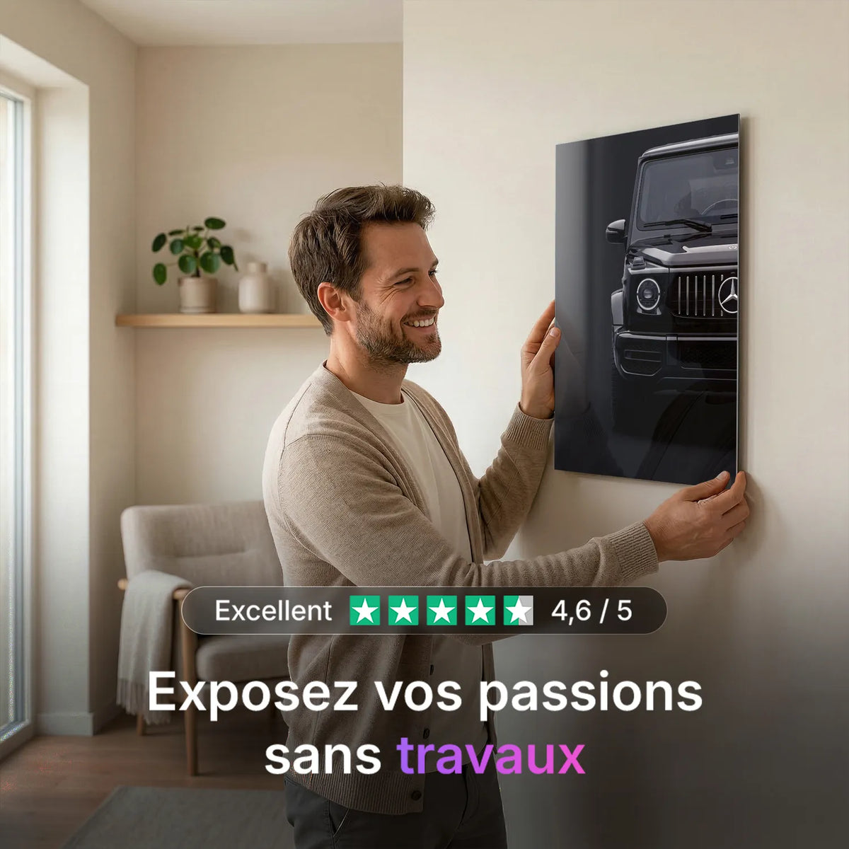 Tableau Mercedes Classe G — Signature | en Métal Format A3