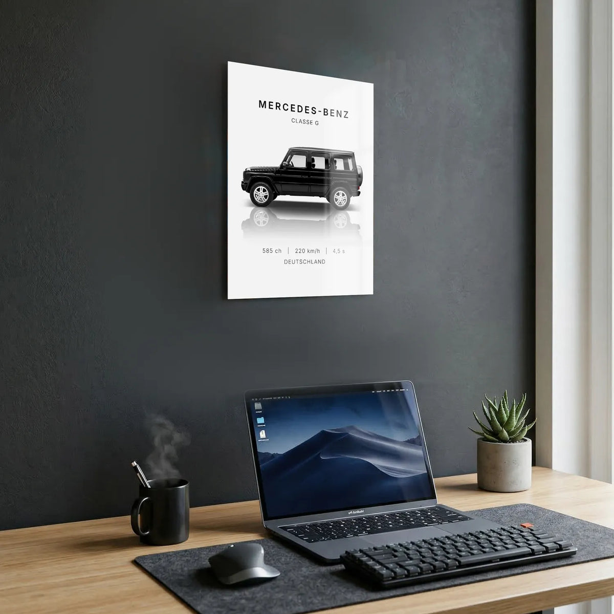 Tableau Mercedes classe G — Performances | en Métal Format A3