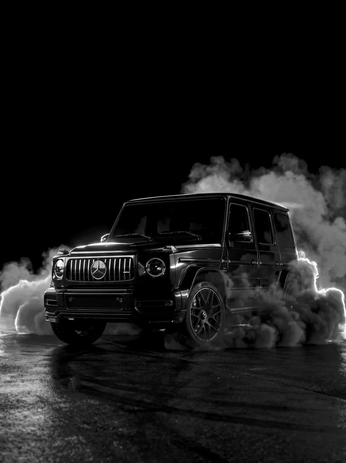 Tableau Mercedes classe G — Néon | en Métal Format A3