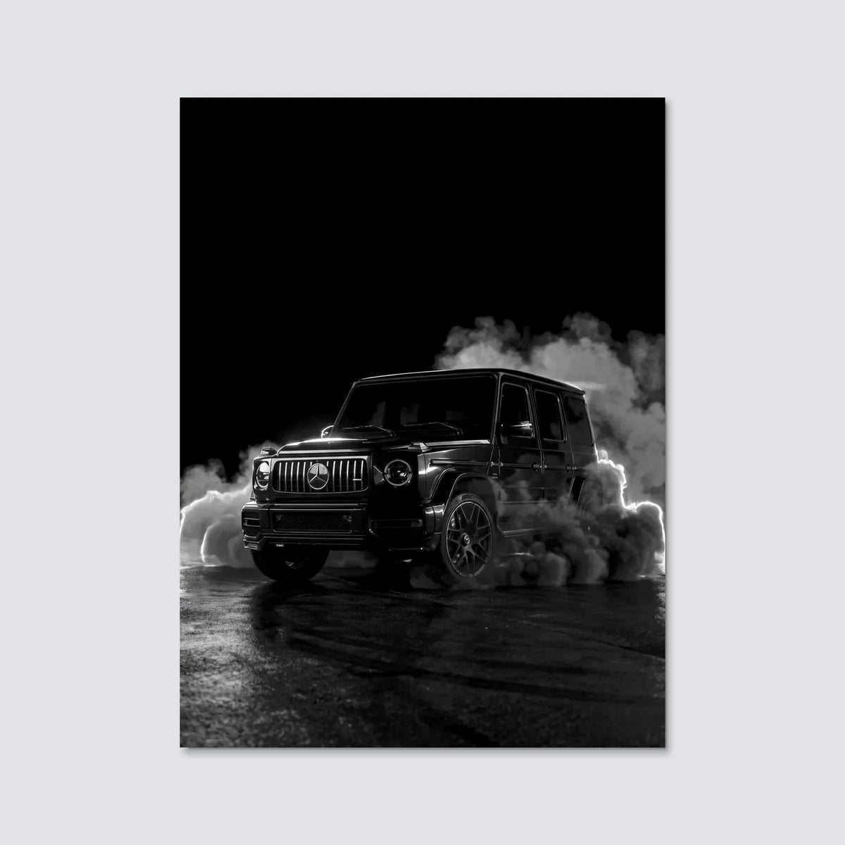 Tableau Mercedes classe G — Néon | en Métal Format A3