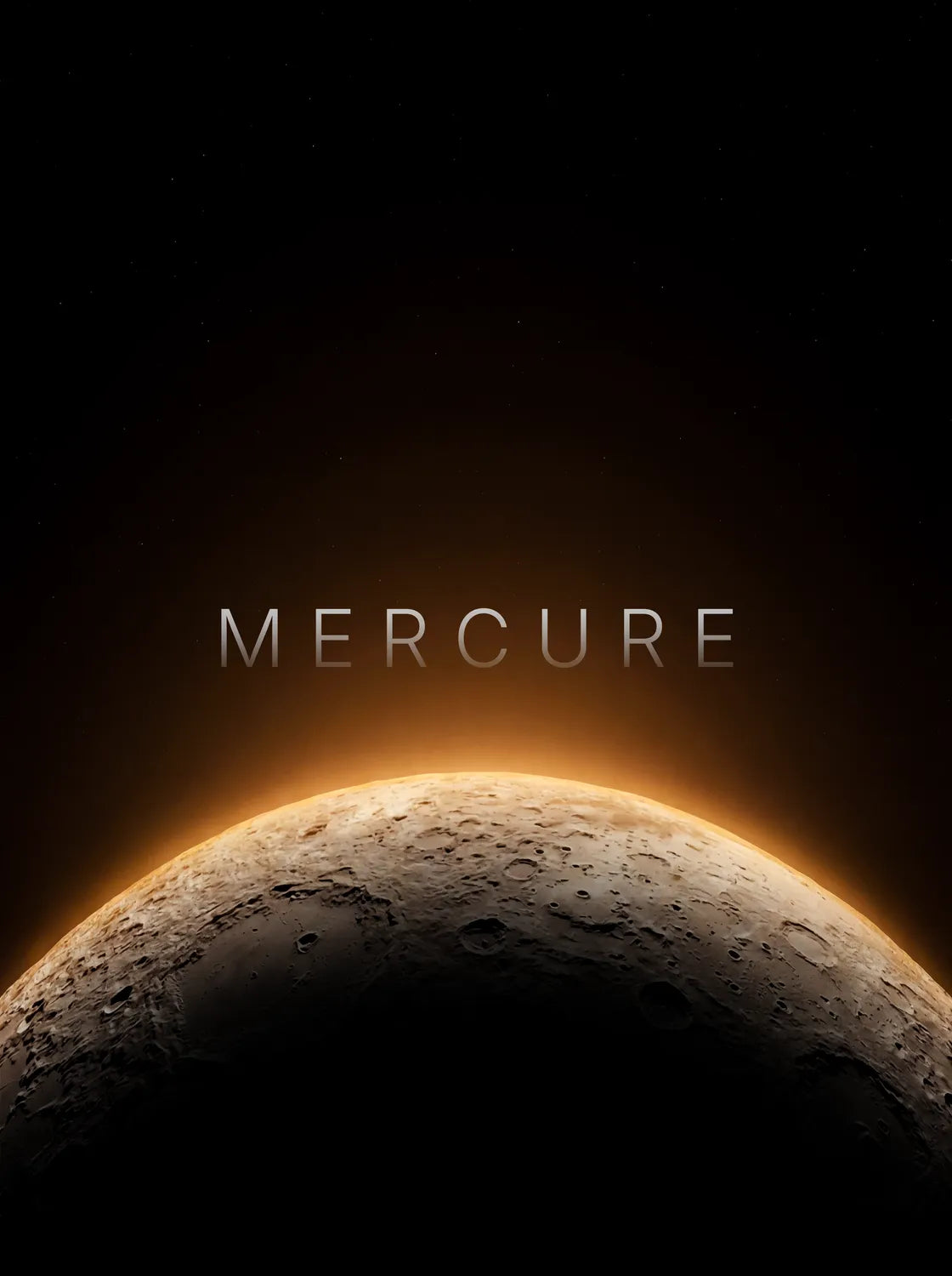 Tableau Mercure Horizon | en Métal Format A3