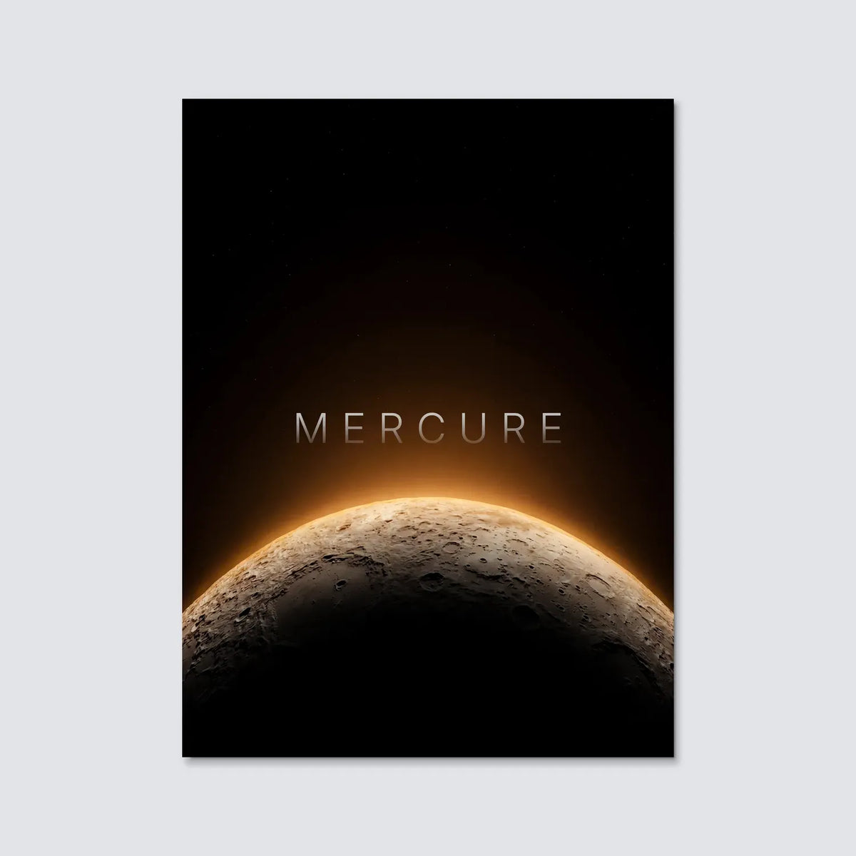 Tableau Mercure Horizon | en Métal Format A3
