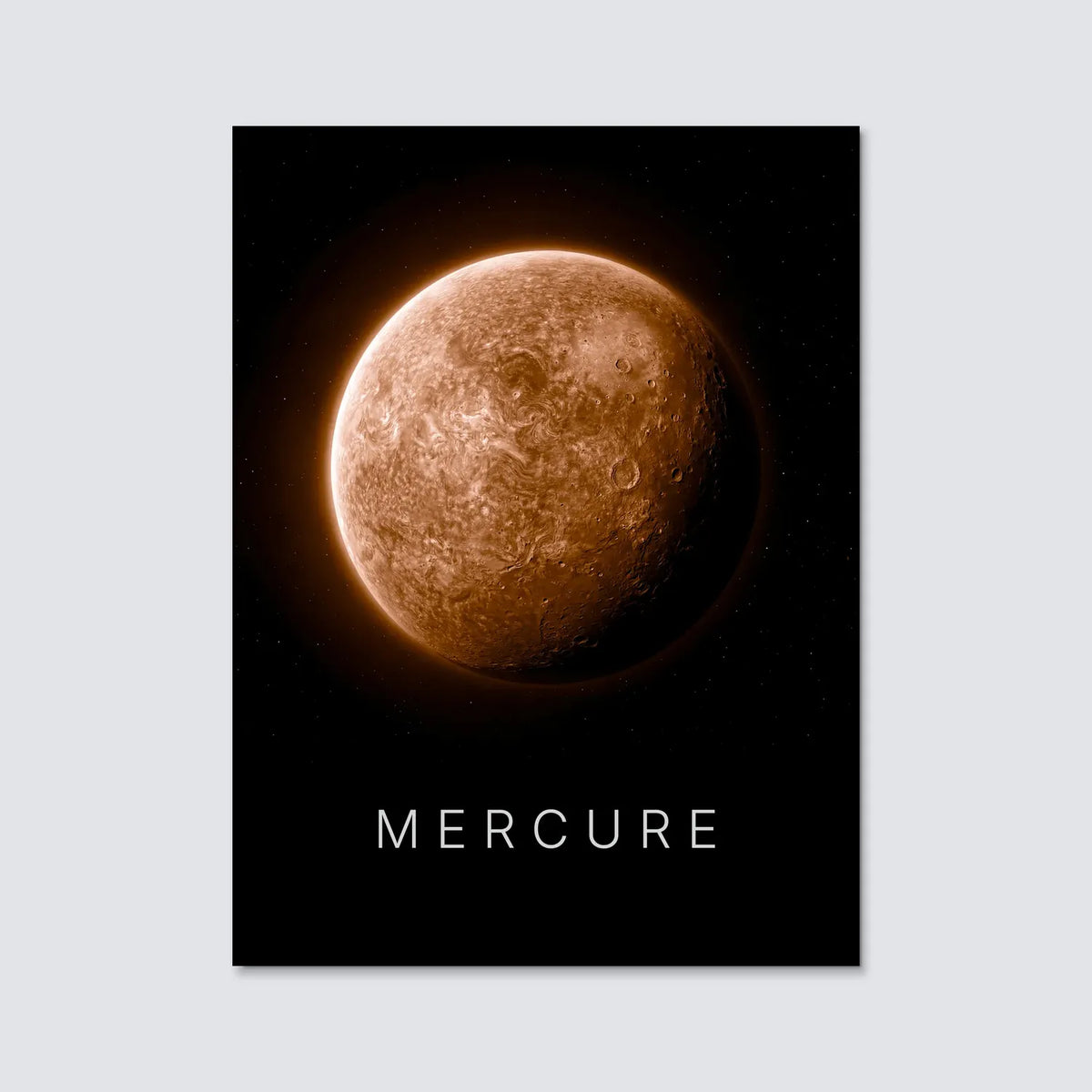 Tableau Mercure | en Métal Format A3
