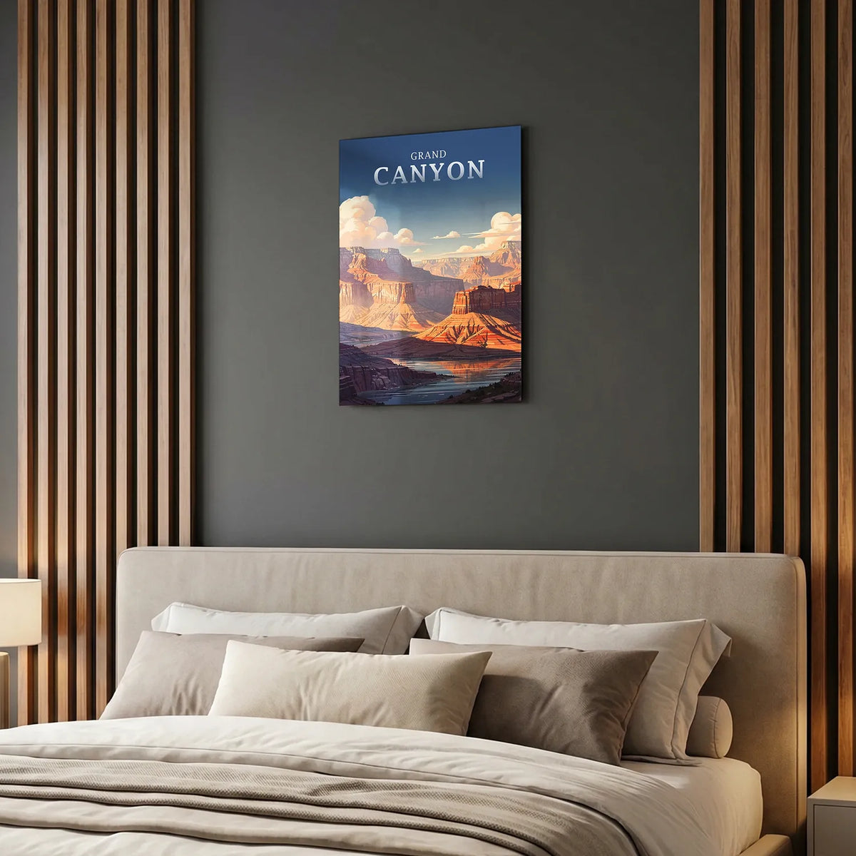 Tableau Grand Canyon - Illustration | en Métal Format A3