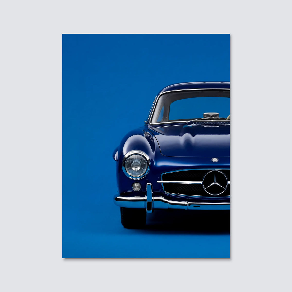 Tableau Mercedes Benz 300 SL Gullwing — Signature | en Métal Format A3