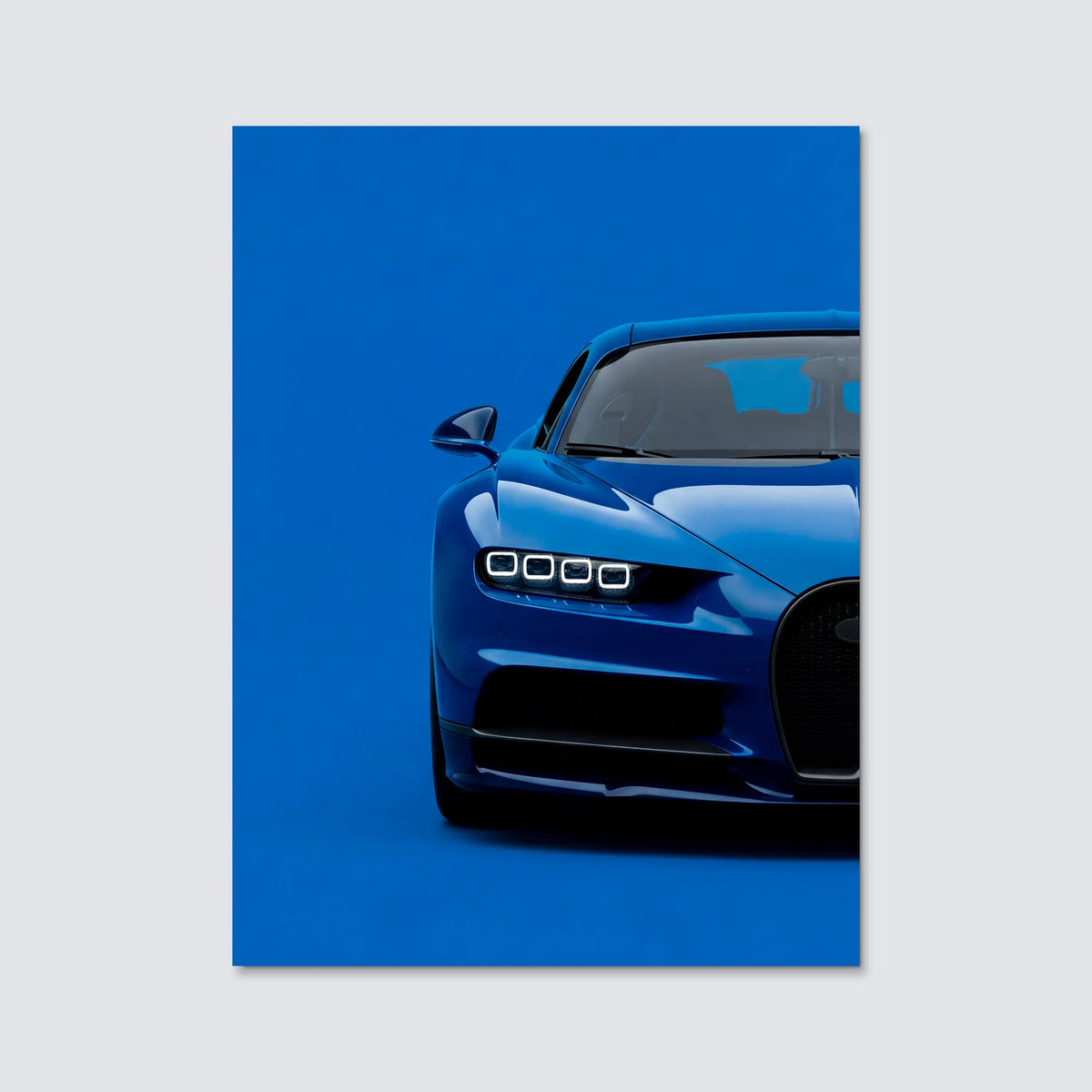 Tableau Bugatti Chiron Sport — Signature | en Métal Format A3