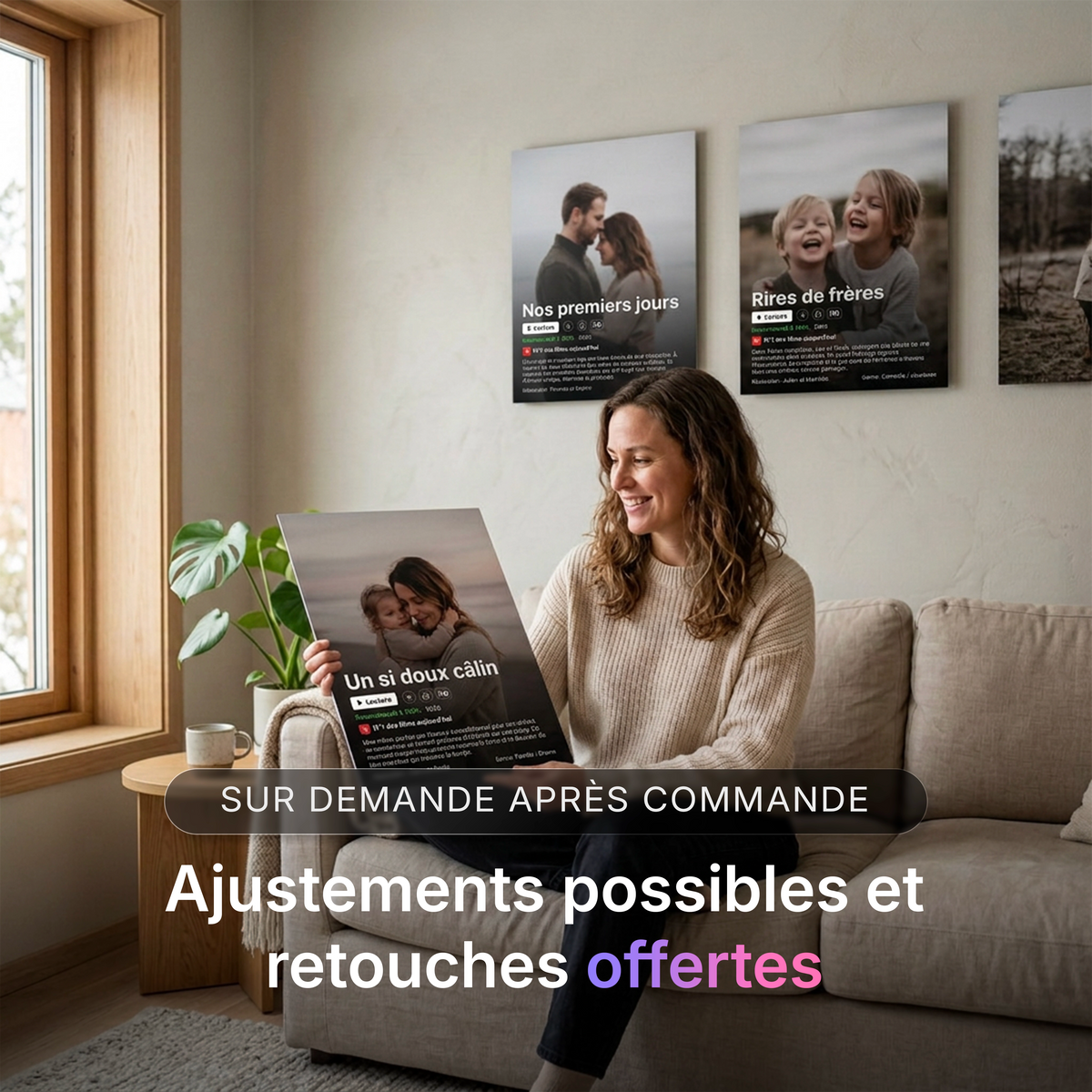 Tableau photo stylisé - Affiche de Film | en Métal Format A3