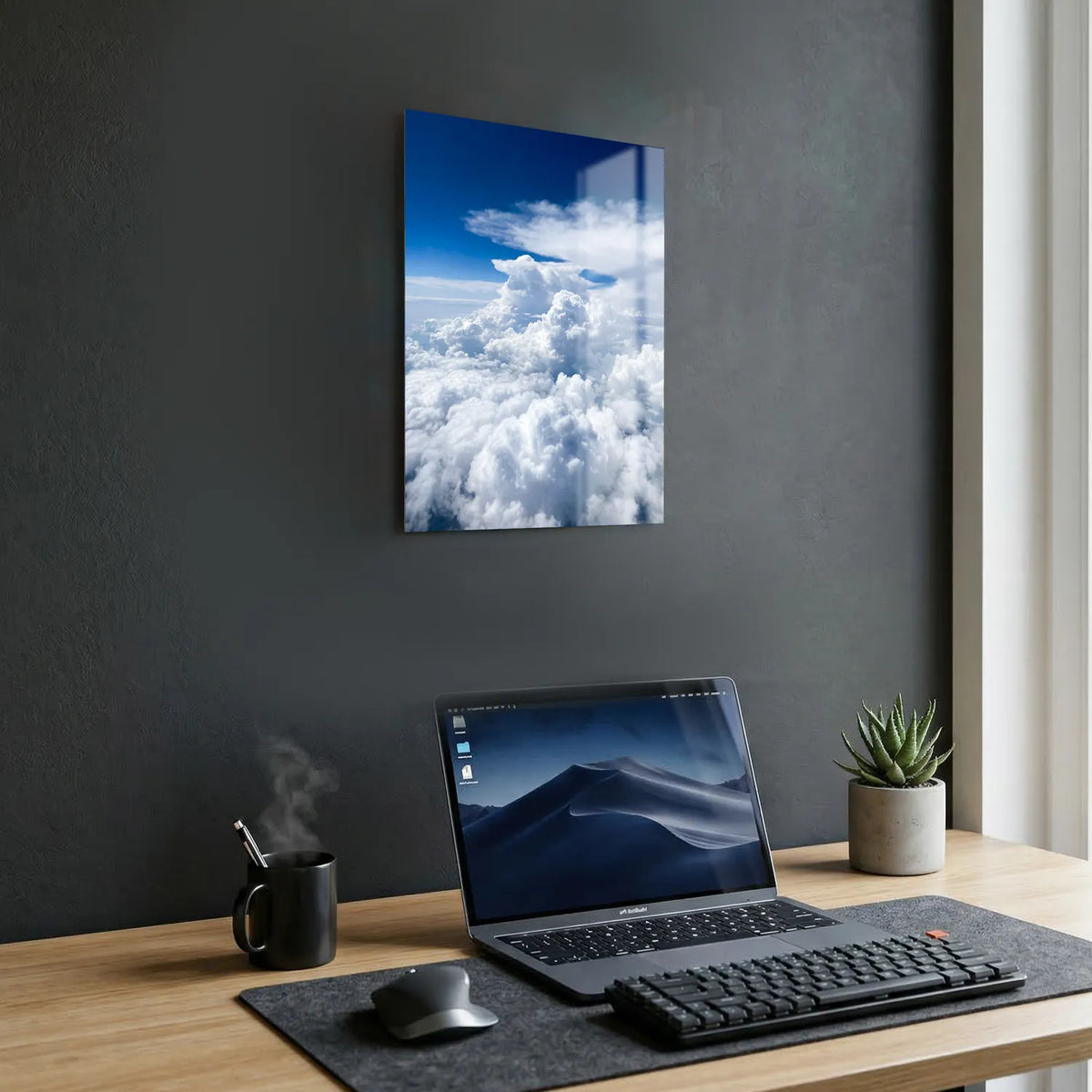 Tableau Au dessus des nuages | en Métal Format A3