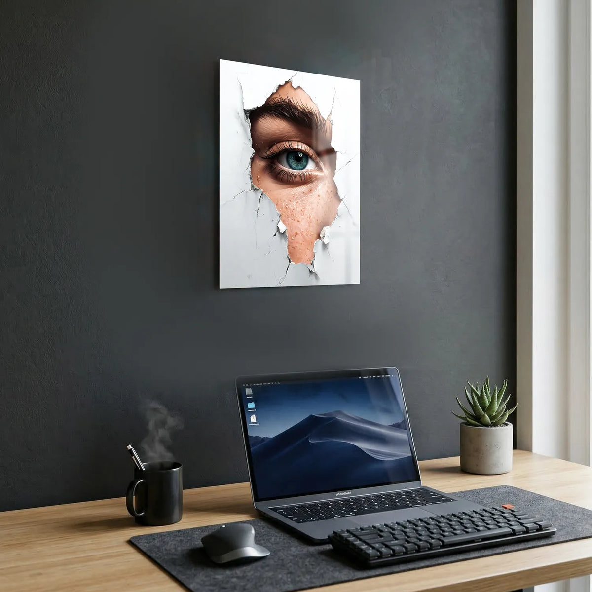 Tableau À Travers le Mur | en Métal Format A3