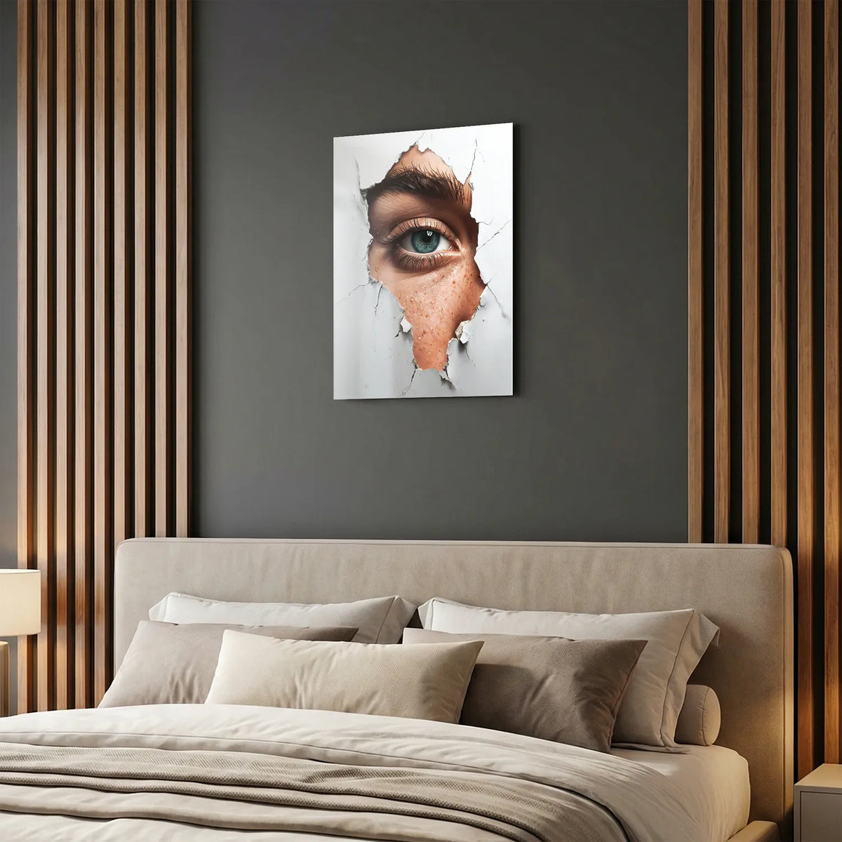 Tableau À Travers le Mur | en Métal Format A3