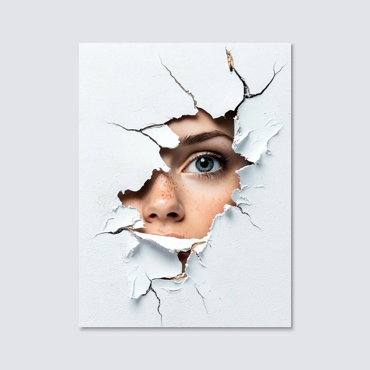 Tableau Entre 2 Mondes | en Métal Format A3