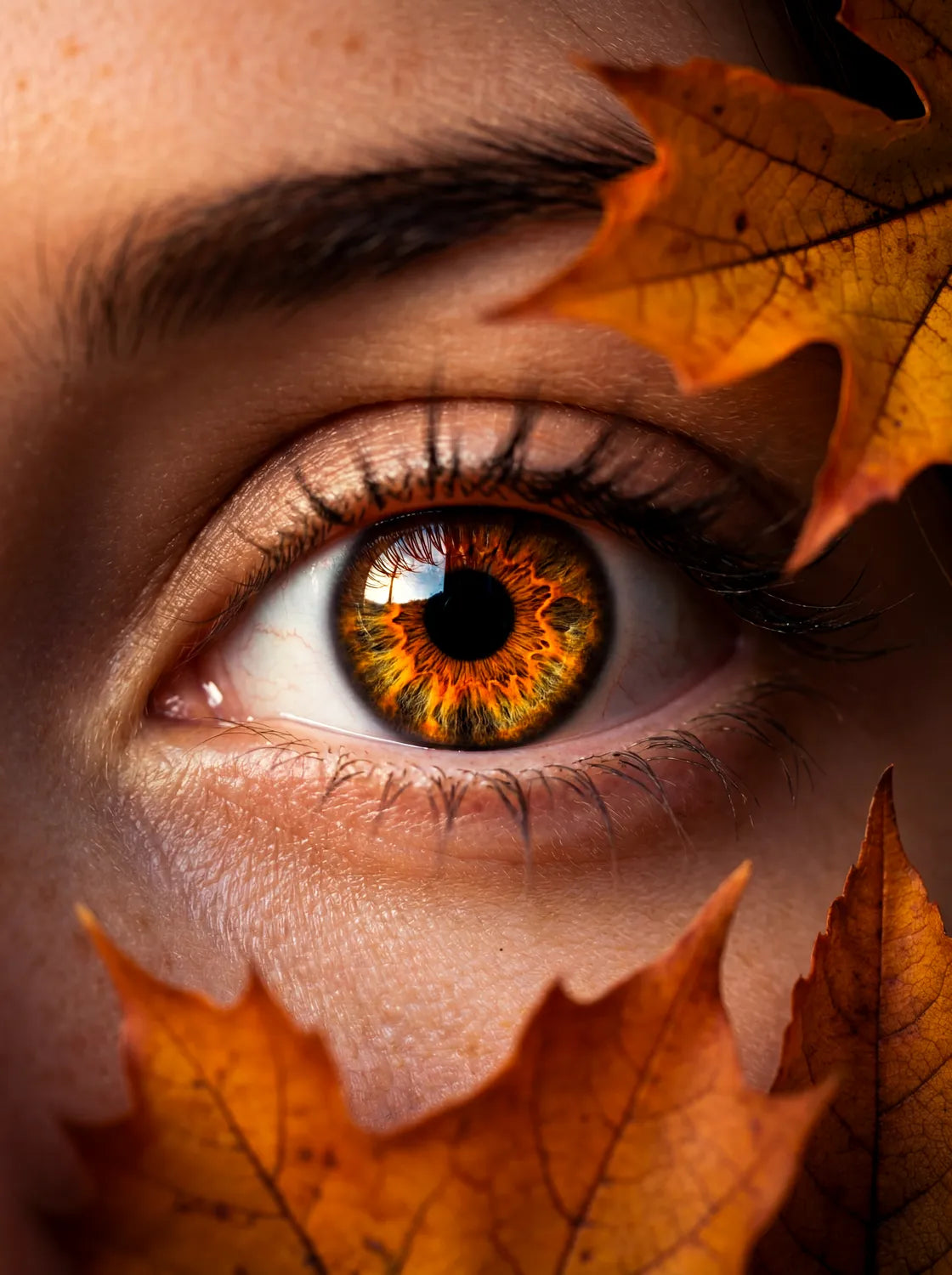 Tableau Feuillage d'automne | en Métal Format A3