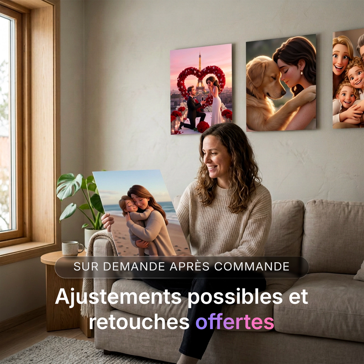 Tableau photo stylisé - Film d'animation | en Métal Format A3