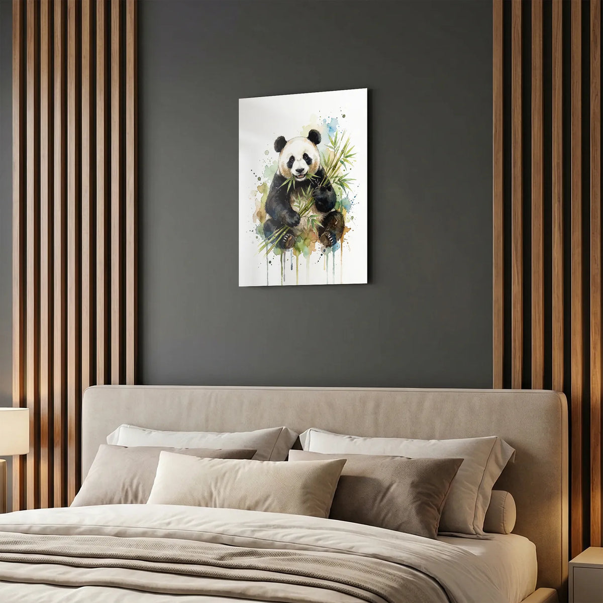Tableau Panda Artistique | en Métal Format A3
