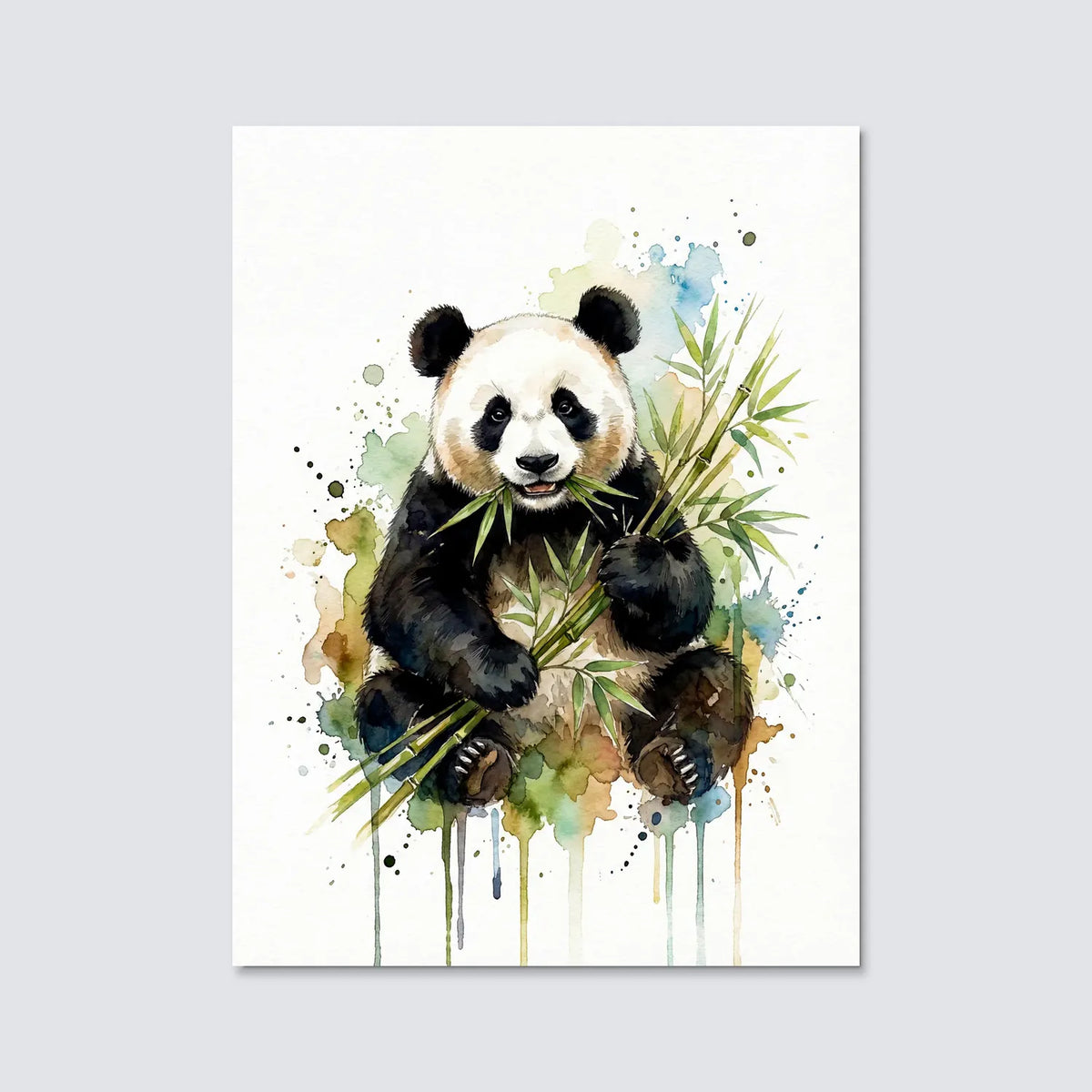 Tableau Panda Artistique | en Métal Format A3