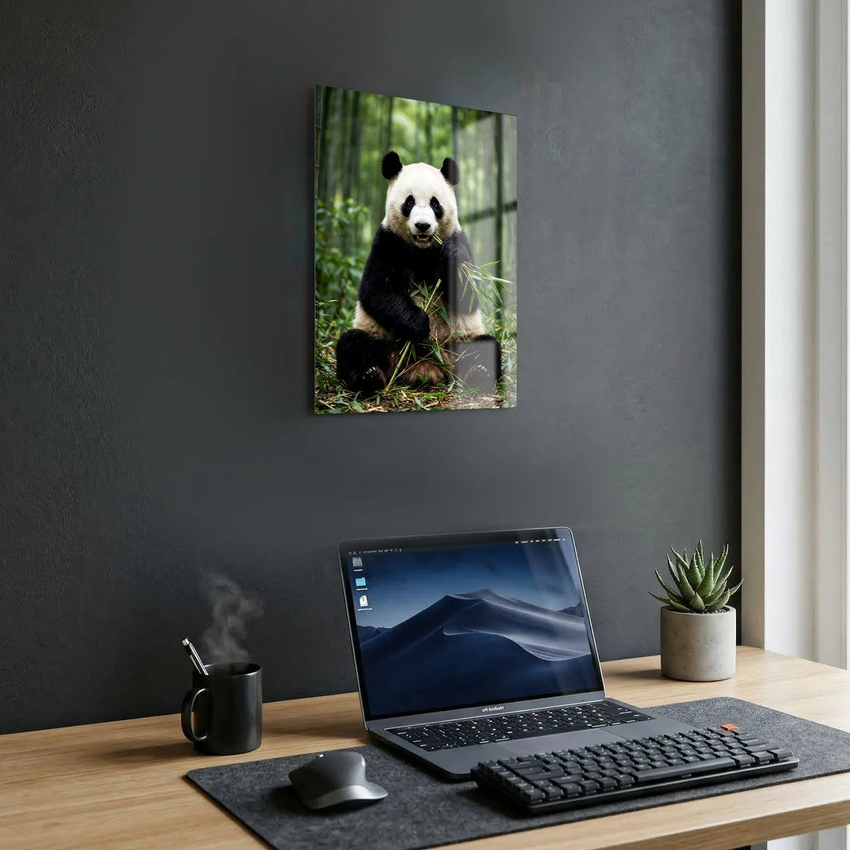 Tableau Panda Sauvage | en Métal Format A3
