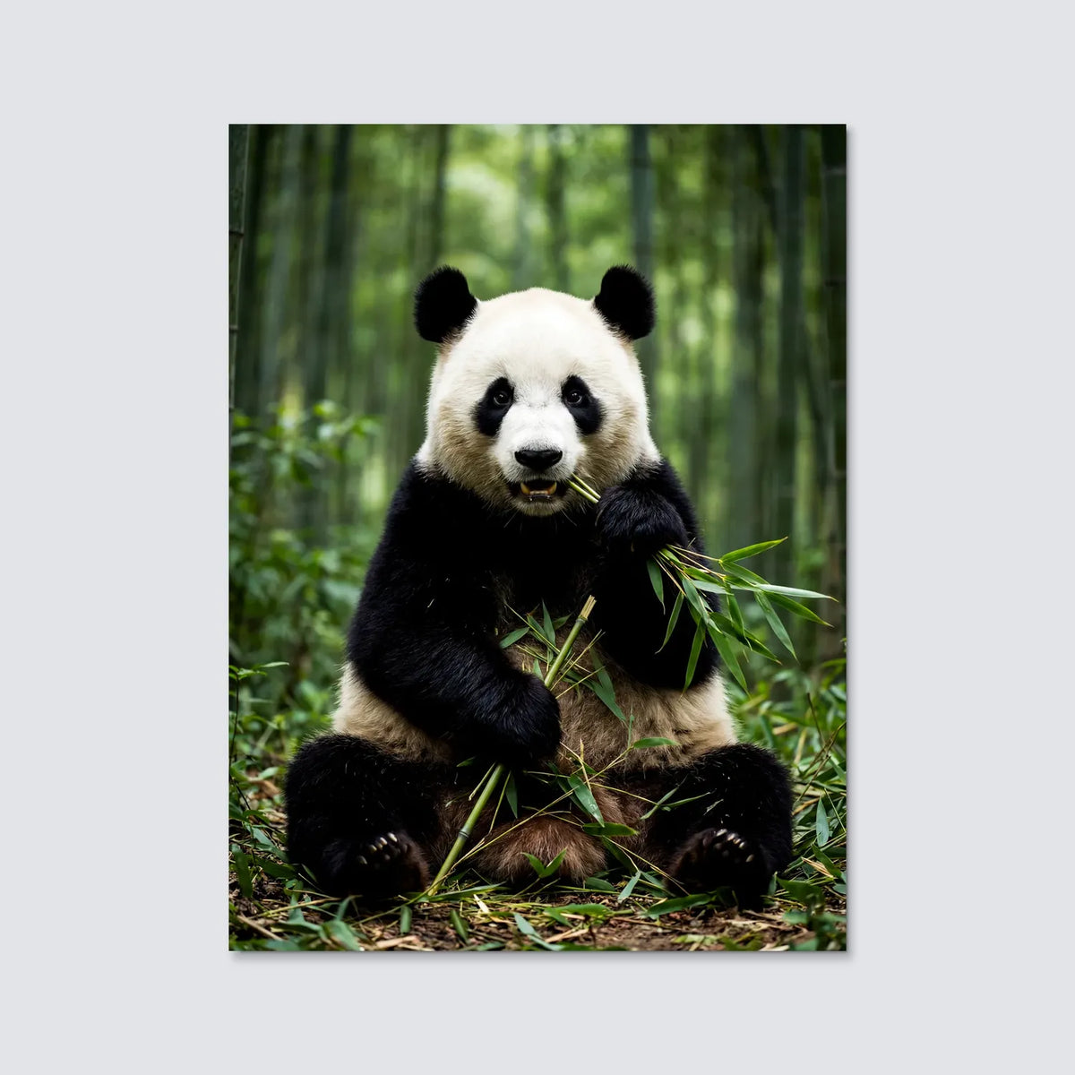 Tableau Panda Sauvage | en Métal Format A3