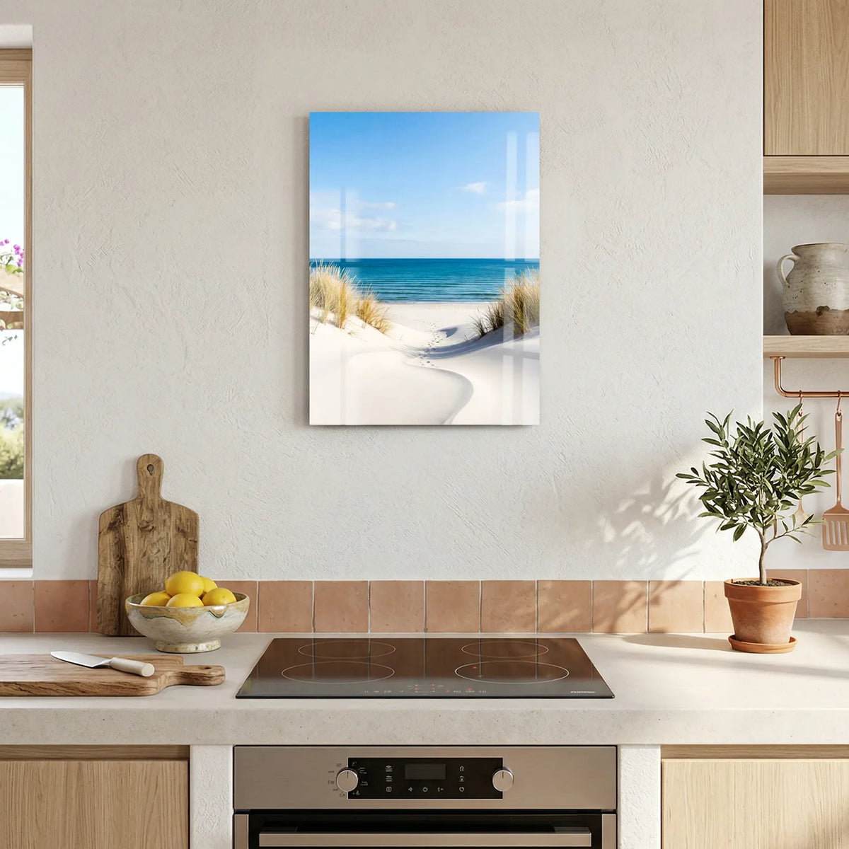 Tableau Plage de sable blanc | en Métal Format A3