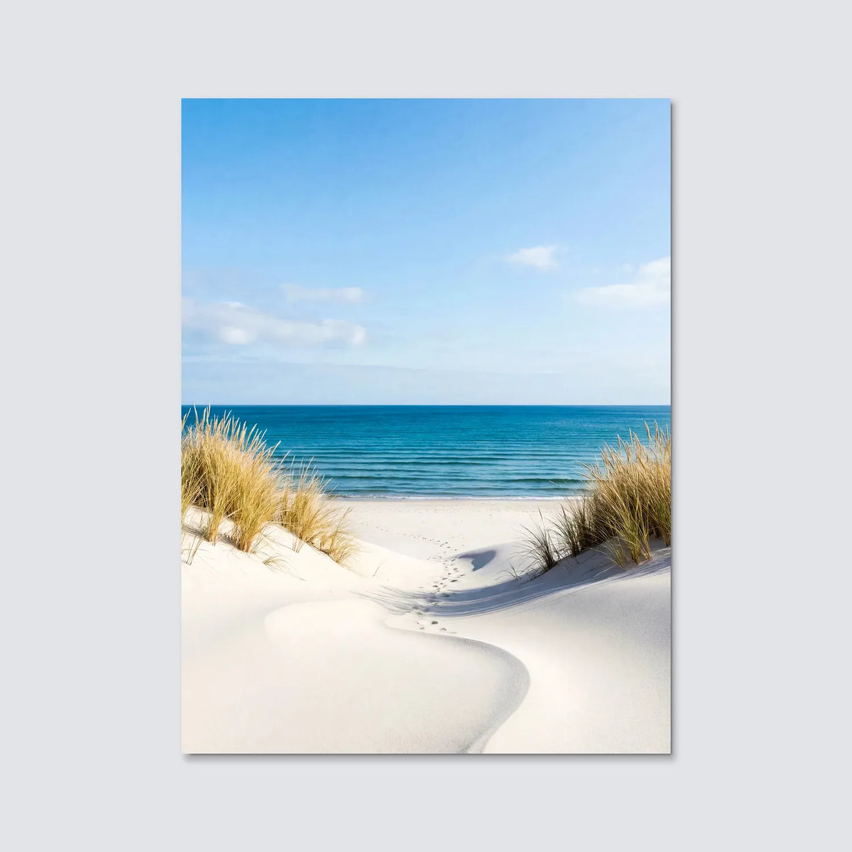 Tableau Plage de sable blanc | en Métal Format A3