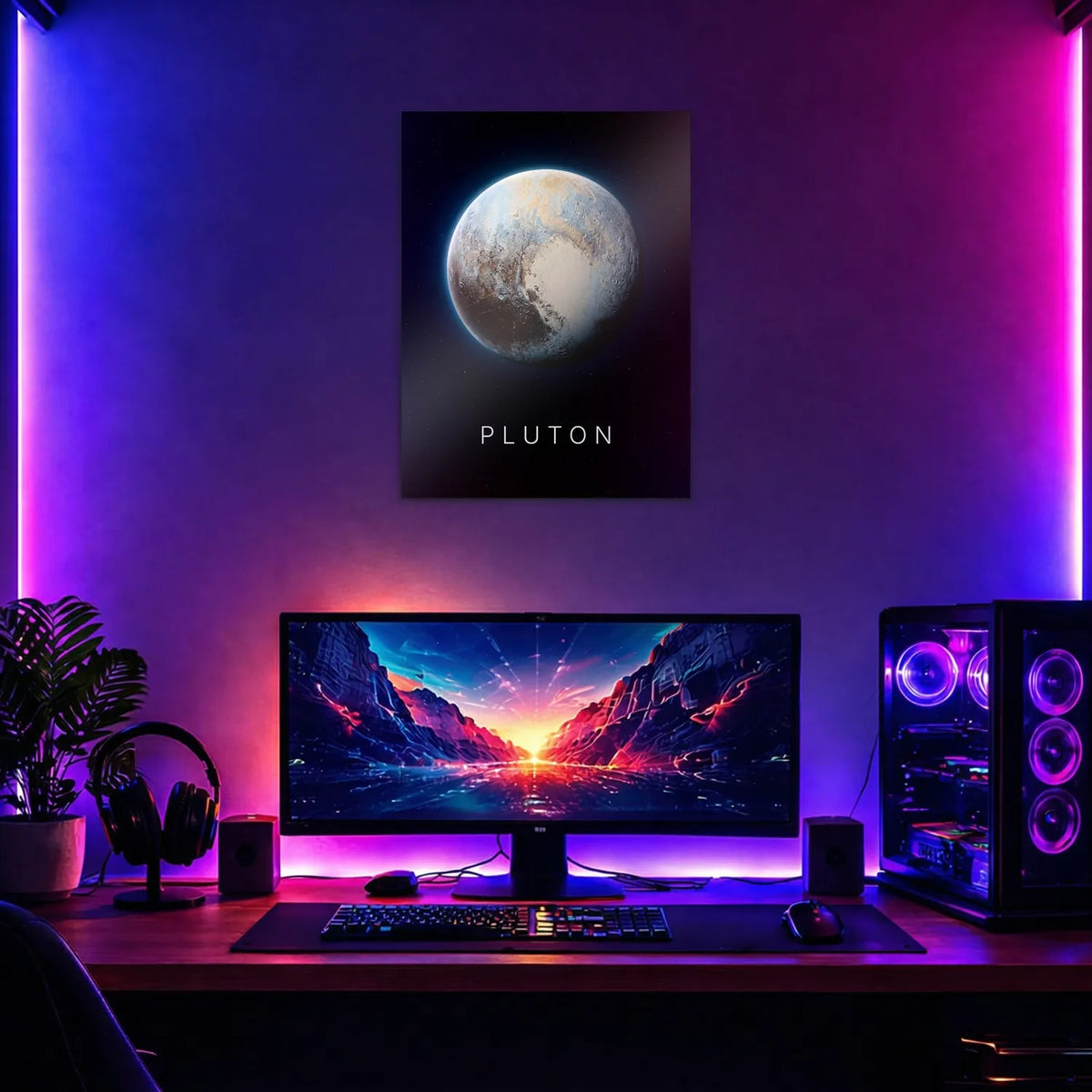 Tableau Pluton | en Métal Format A3